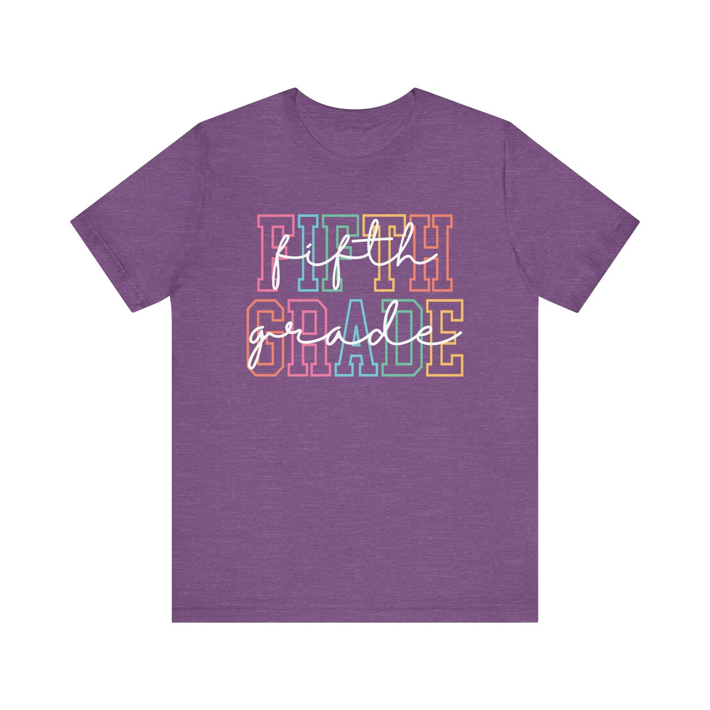 Colorful Fifth Grade Tee