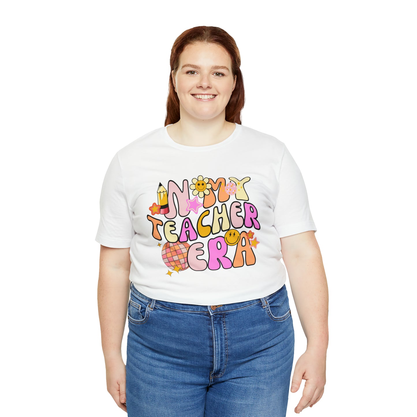 In My Teacher Era Retro Unisex Jersey Short Sleeve Tee