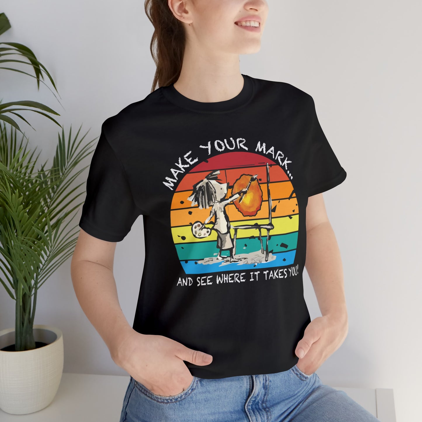 Make Your Mark Tee White Letters