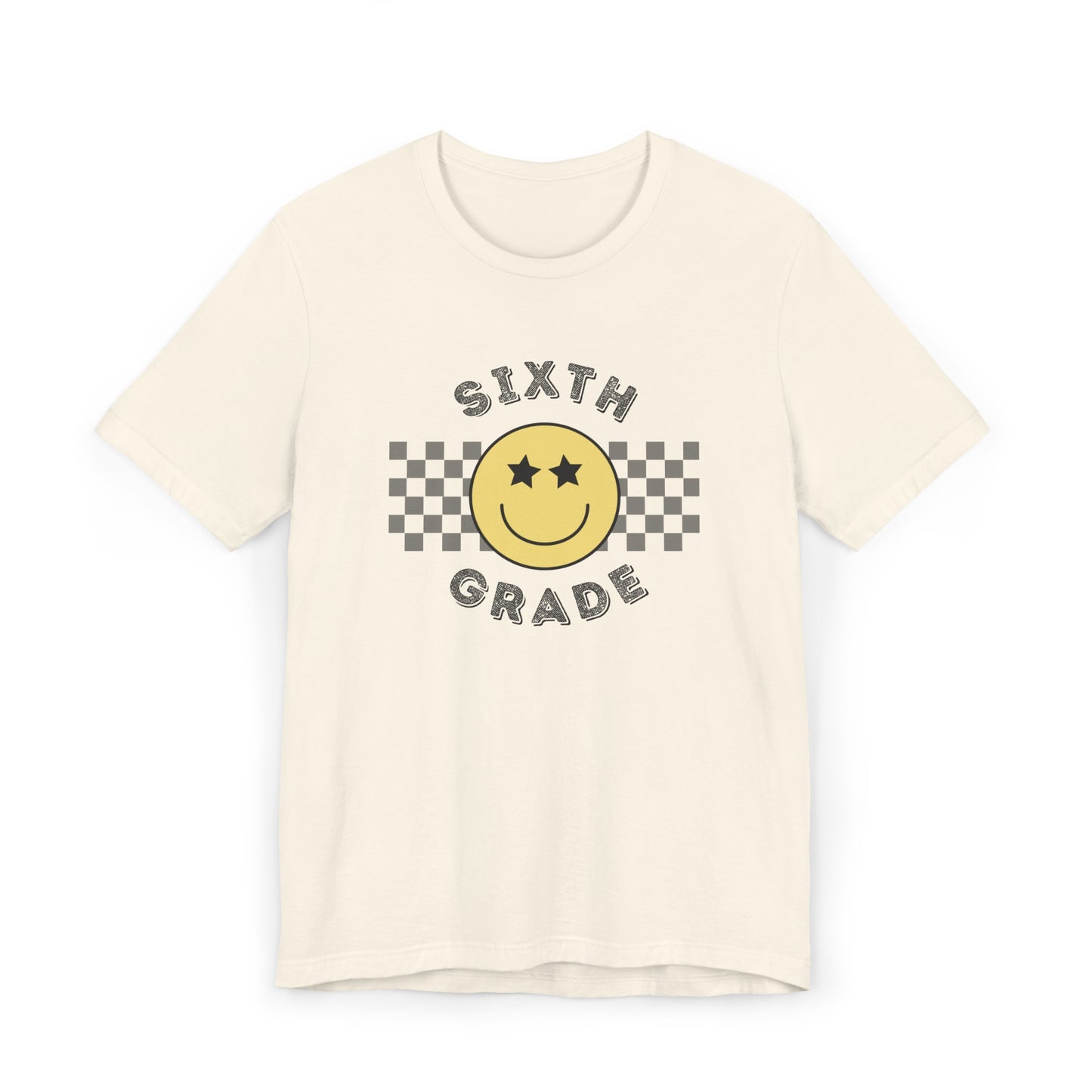 Sixth Grade Star Eyed Smiley Tee