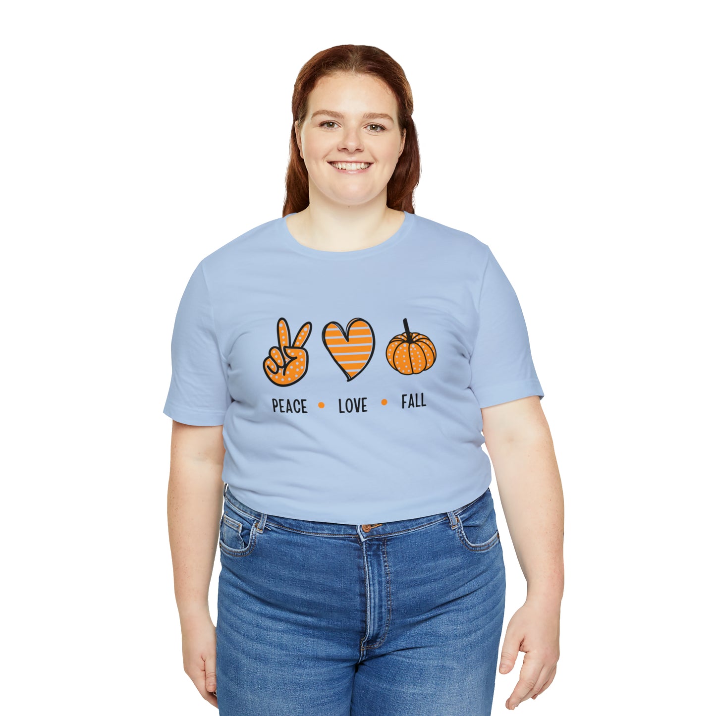 Peace Love Fall Unisex Jersey Short Sleeve Tee