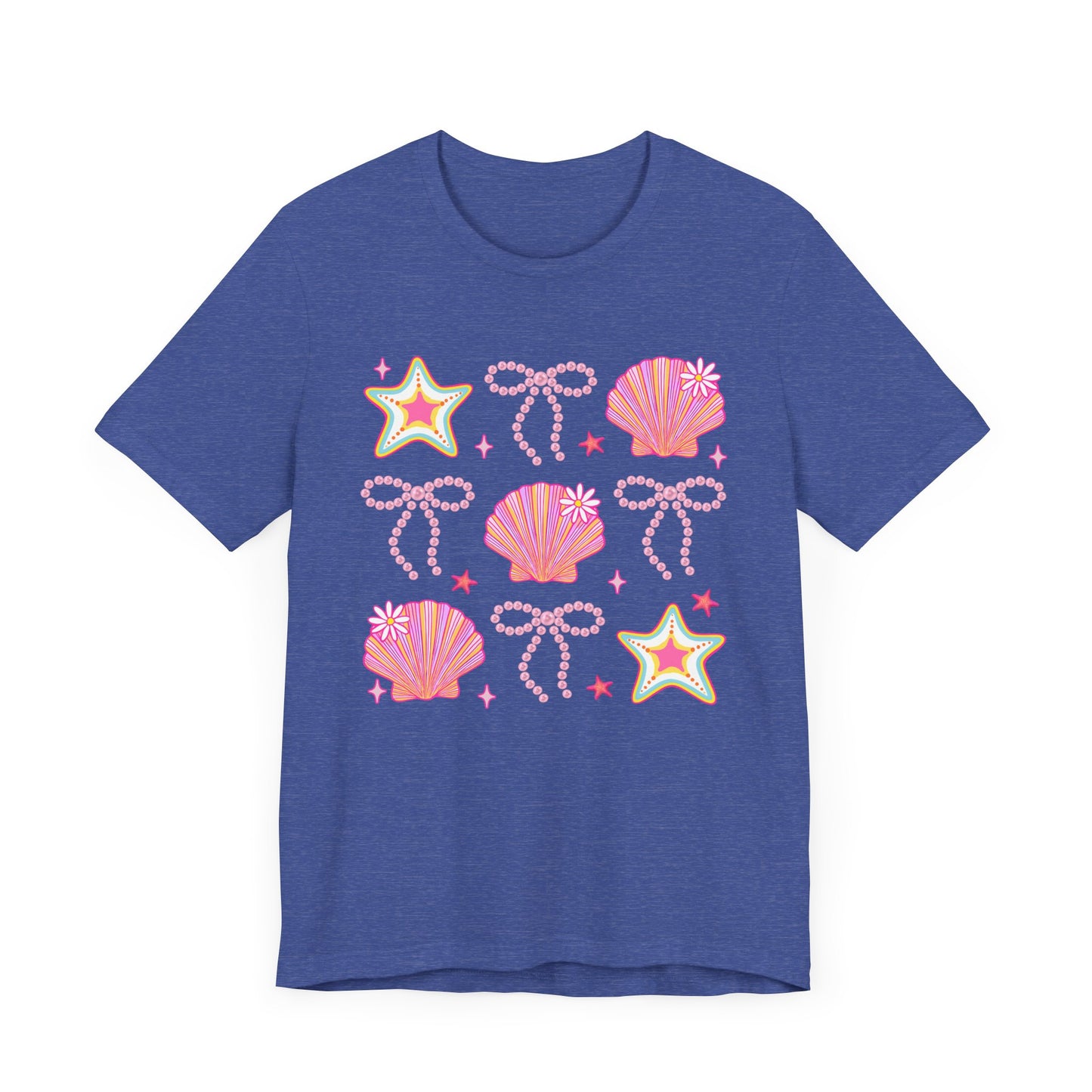 Coastal Vibes Shells & Stars Tee