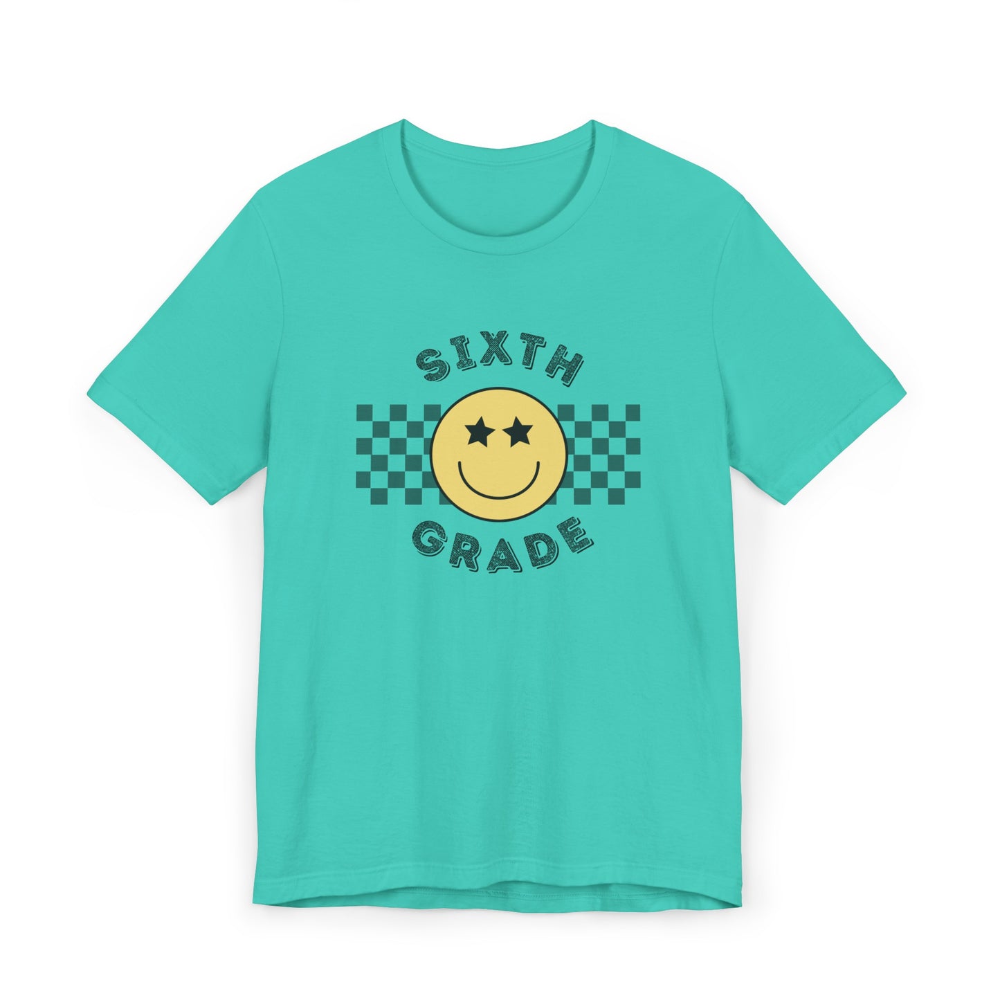 Sixth Grade Star Eyed Smiley Tee