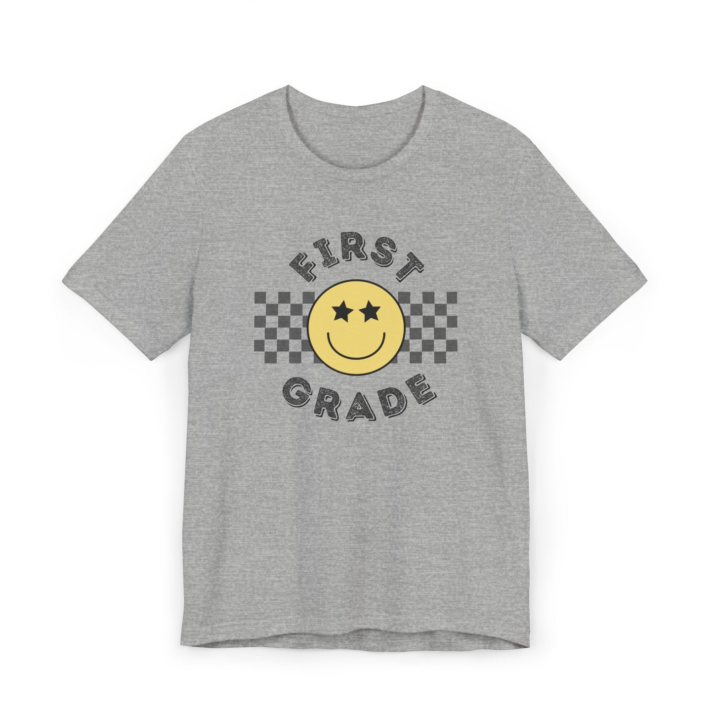 First Grade Star Eyed Smiley Tee