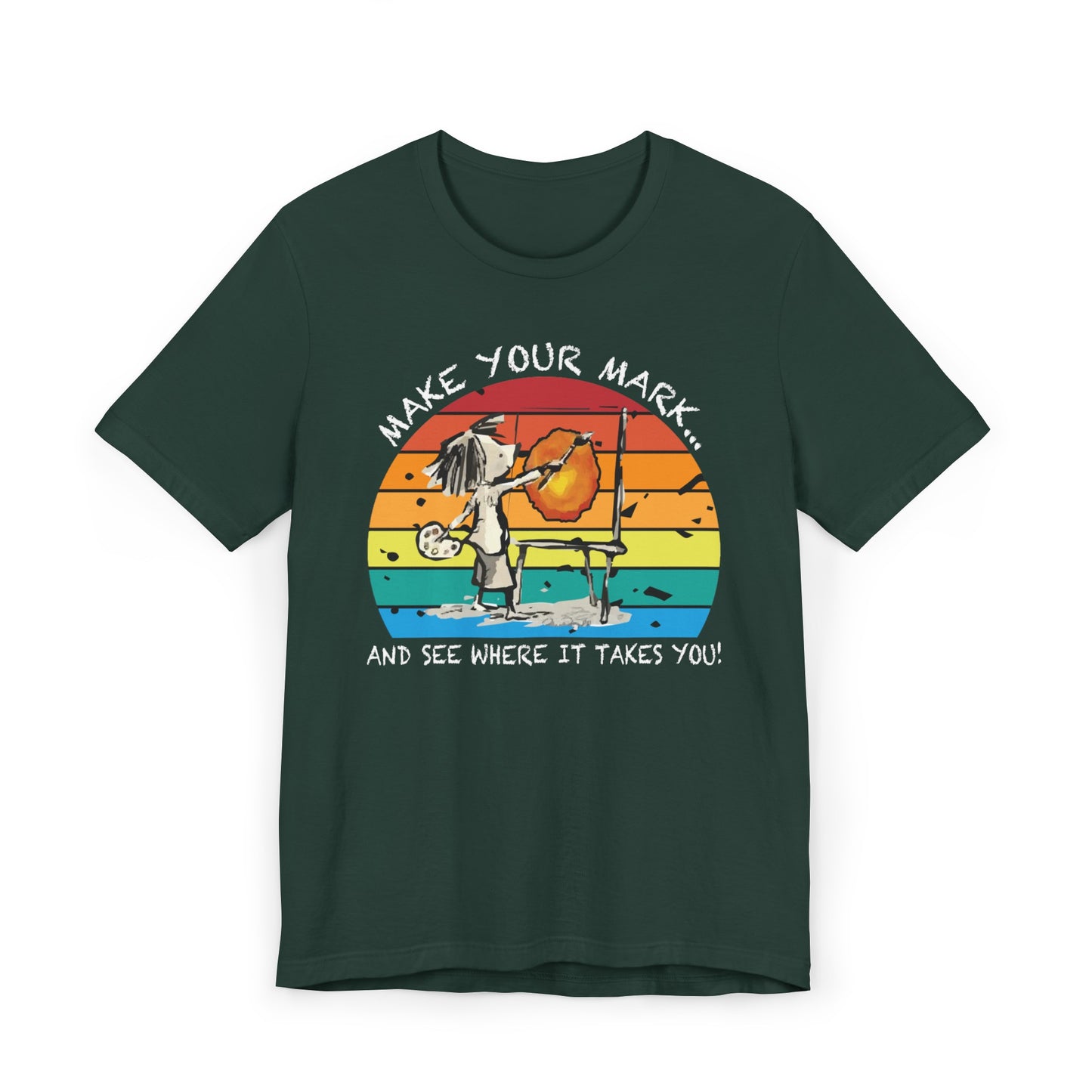 Make Your Mark Tee White Letters