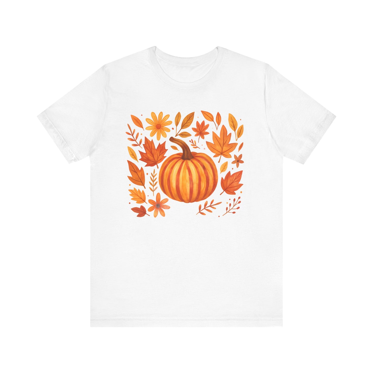 Autumn Pumpkins & Leaves Graphic Tee