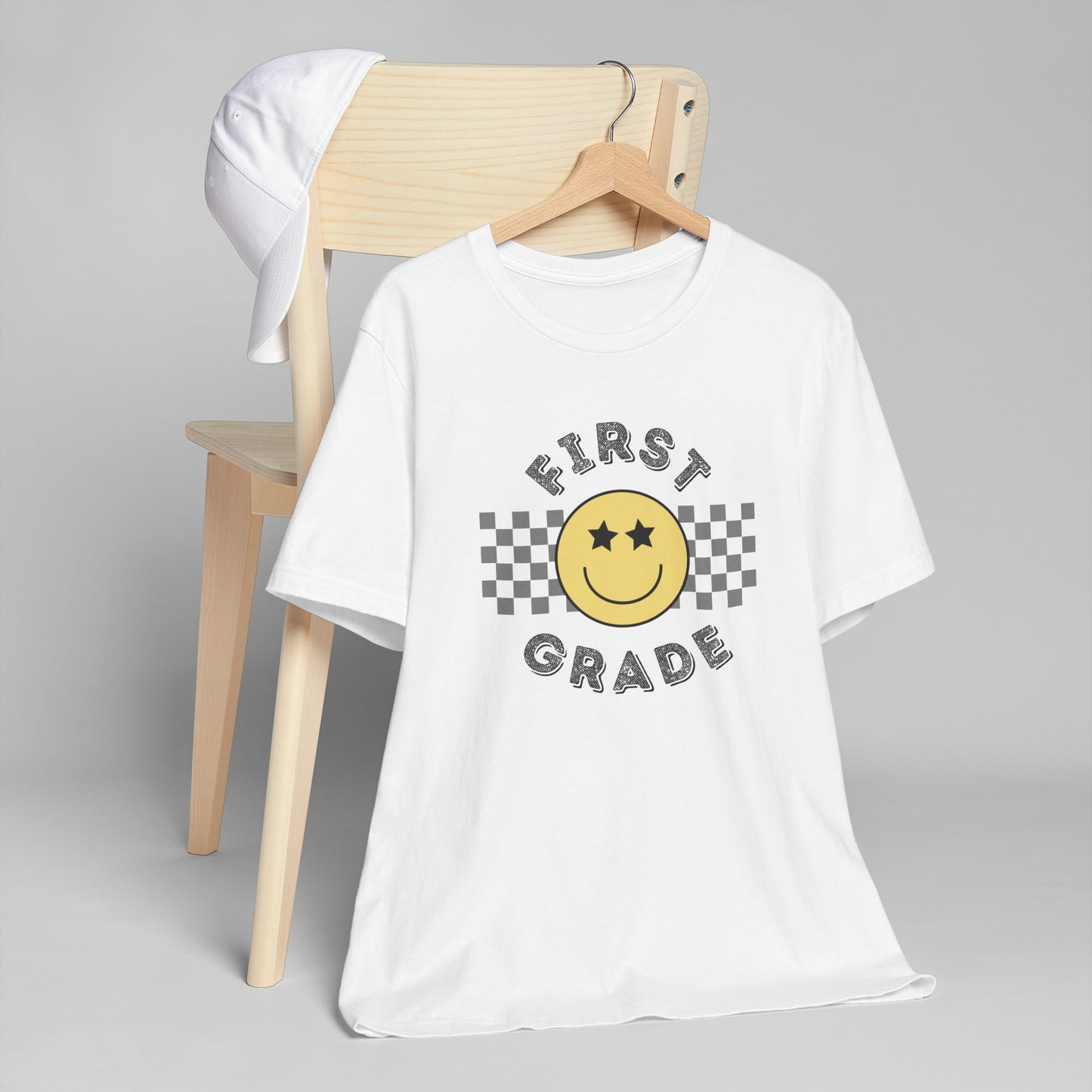 First Grade Star Eyed Smiley Tee