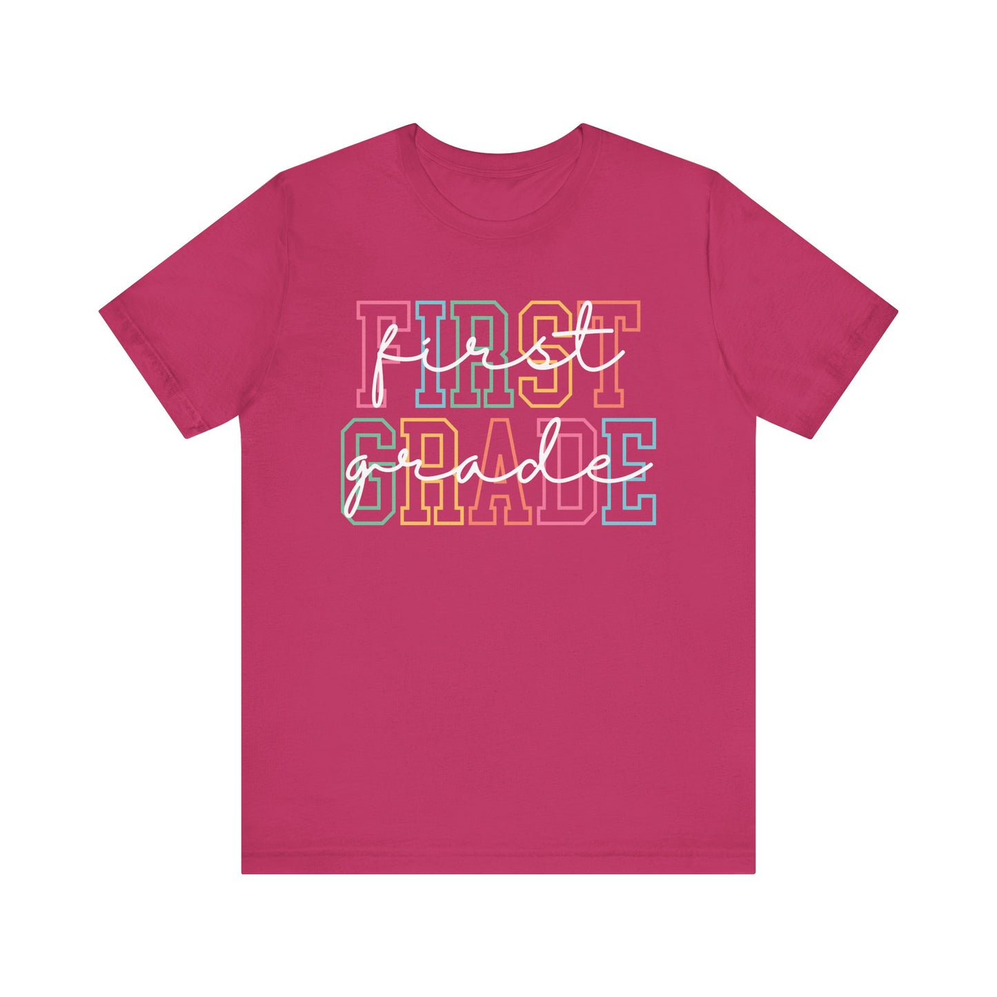 Colorful First Grade Tee