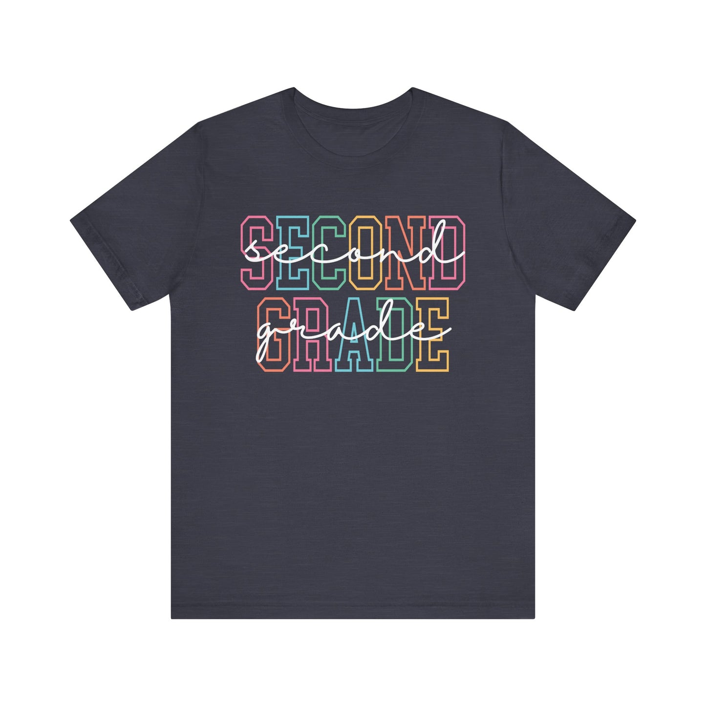 Colorful Second Grade Tee