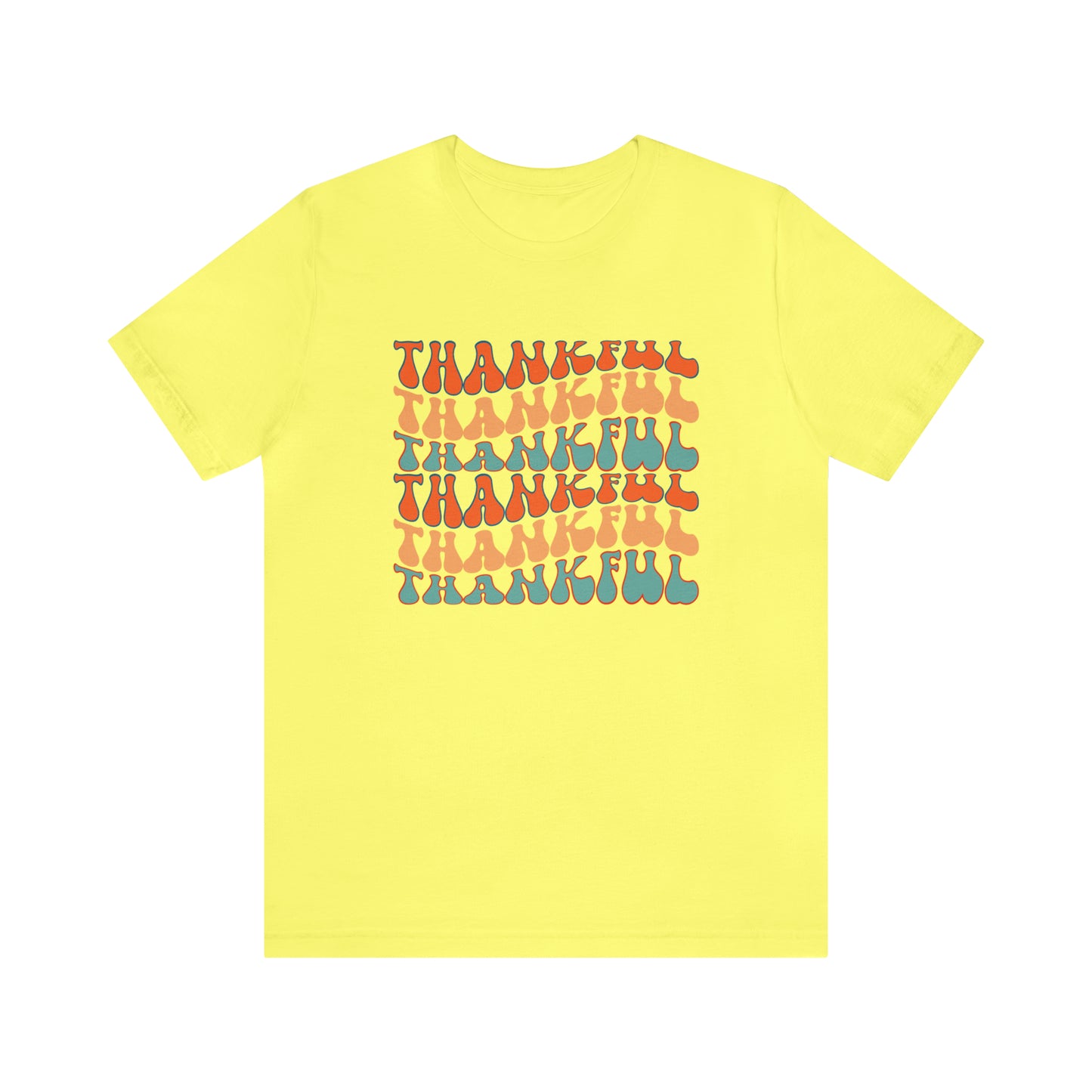 Thankful Retro Print Unisex Jersey Short Sleeve Tee