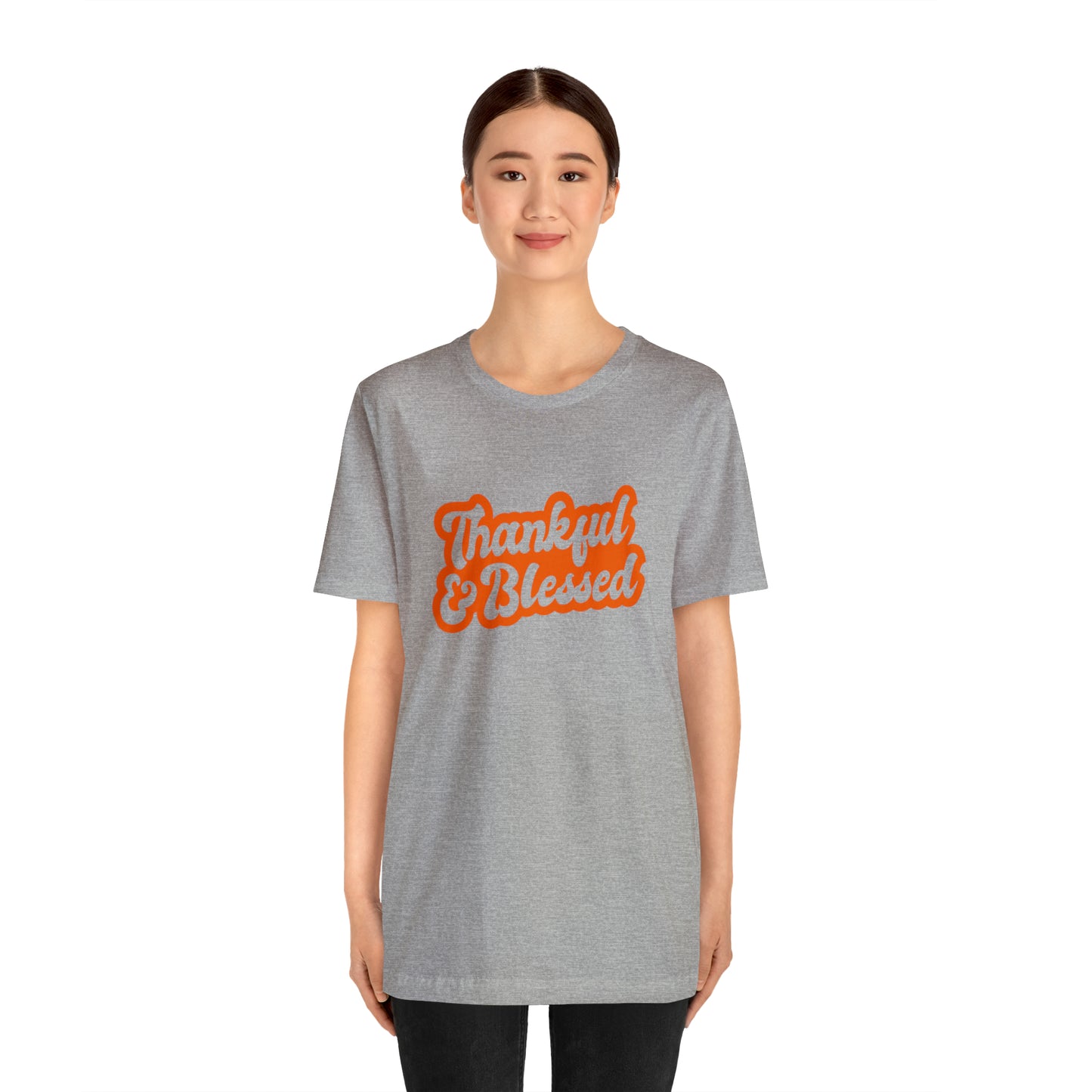 Thankful & Blessed Unisex Jersey Short Sleeve Tee