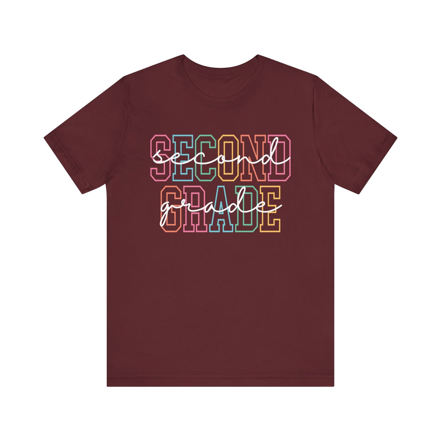 Colorful Second Grade Tee