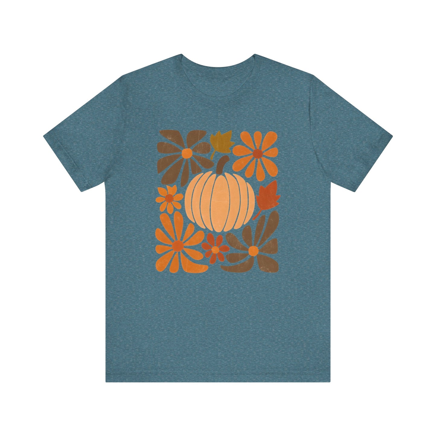Abstract Pumpkin Fall Tee