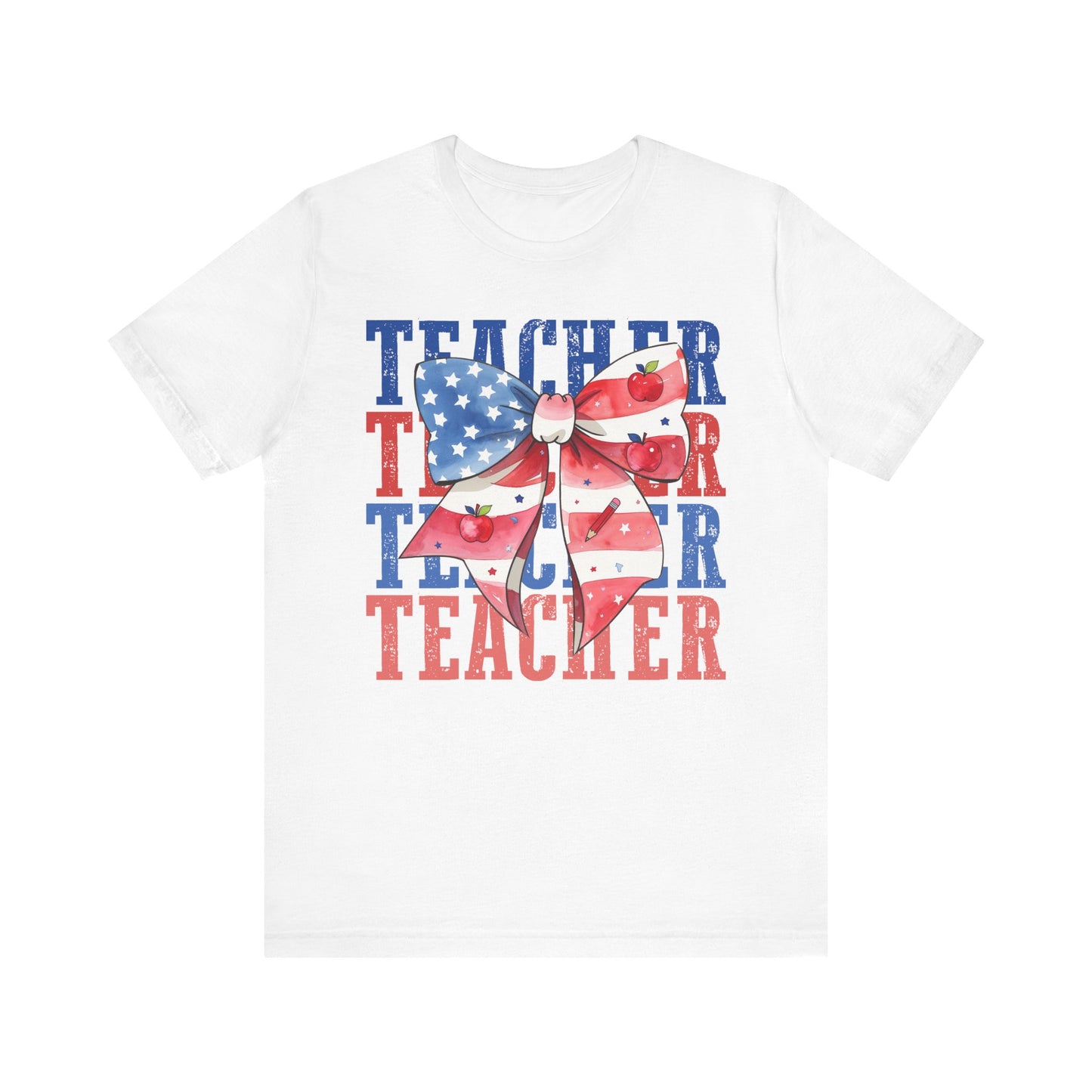 Bow Patriotic Teacher Tee