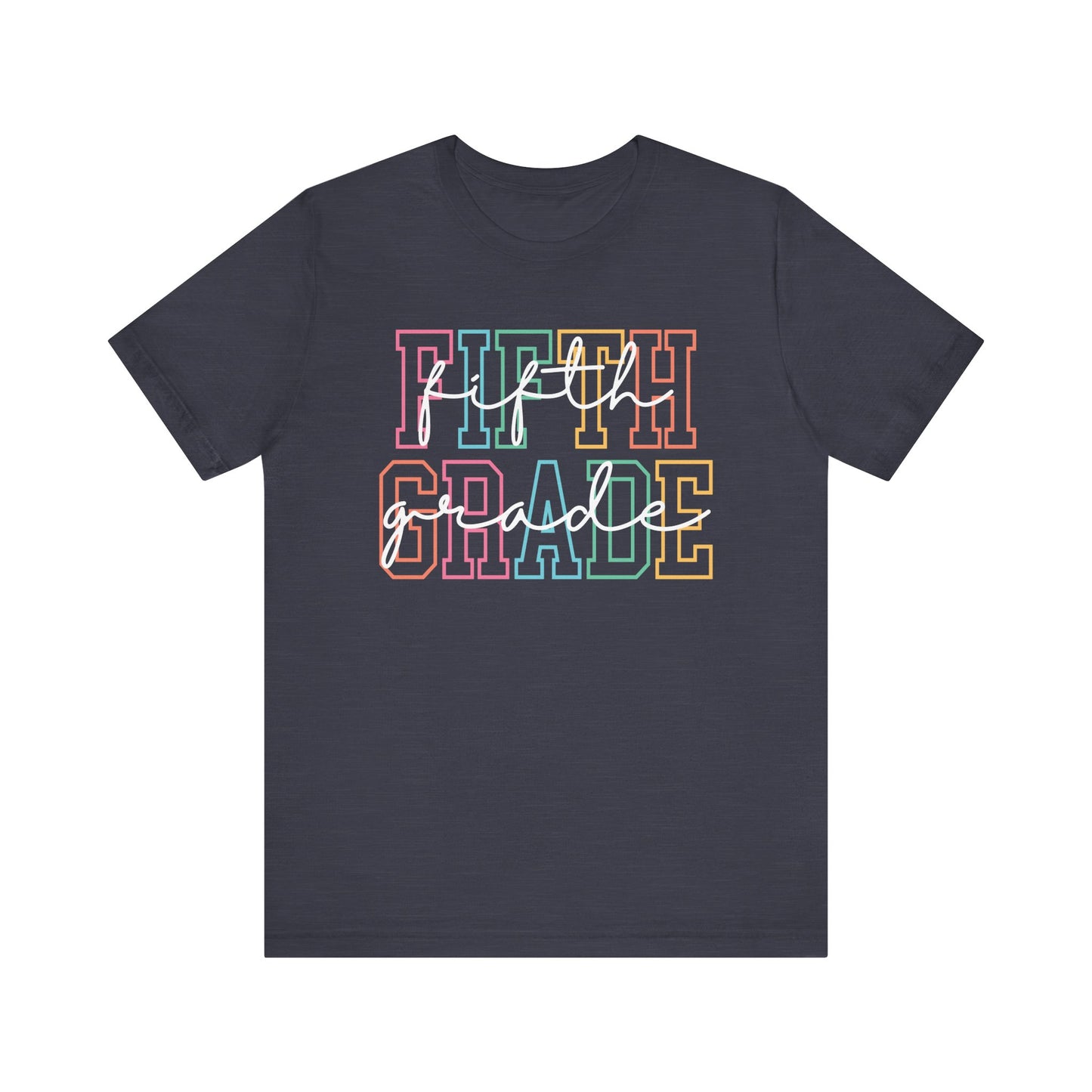 Colorful Fifth Grade Tee
