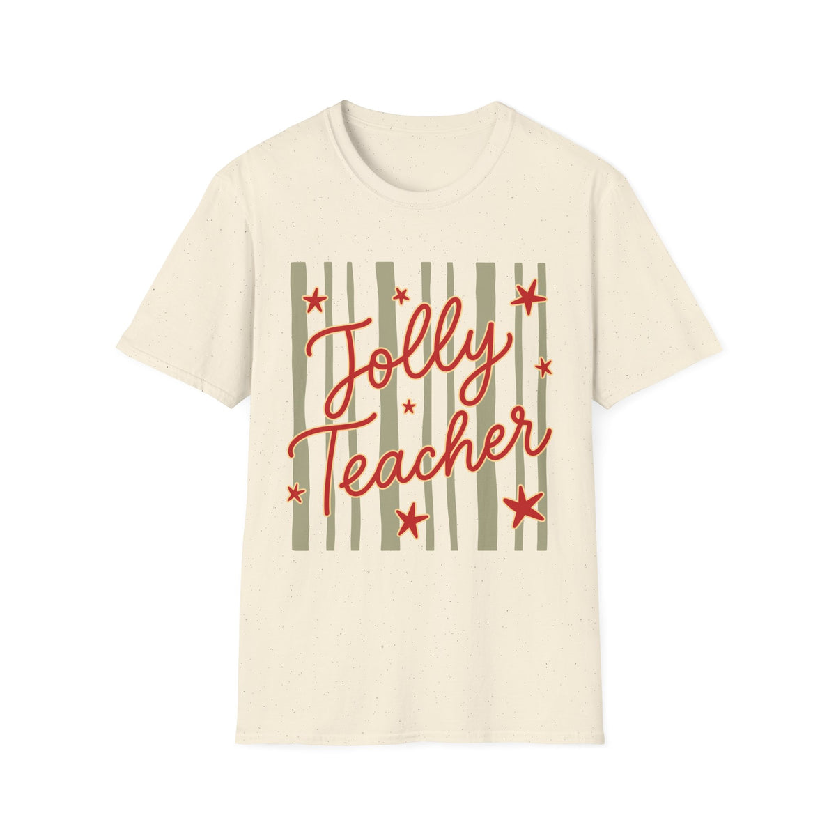 Jolly Teacher Christmas Holiday Teacher Tee