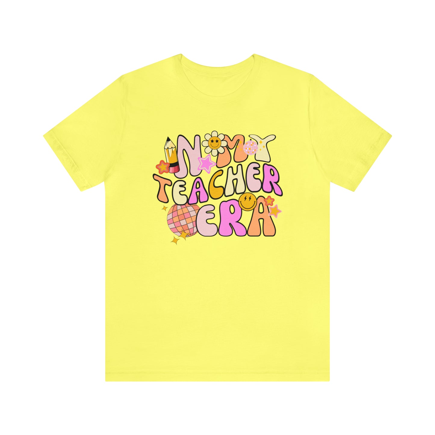In My Teacher Era Retro Unisex Jersey Short Sleeve Tee