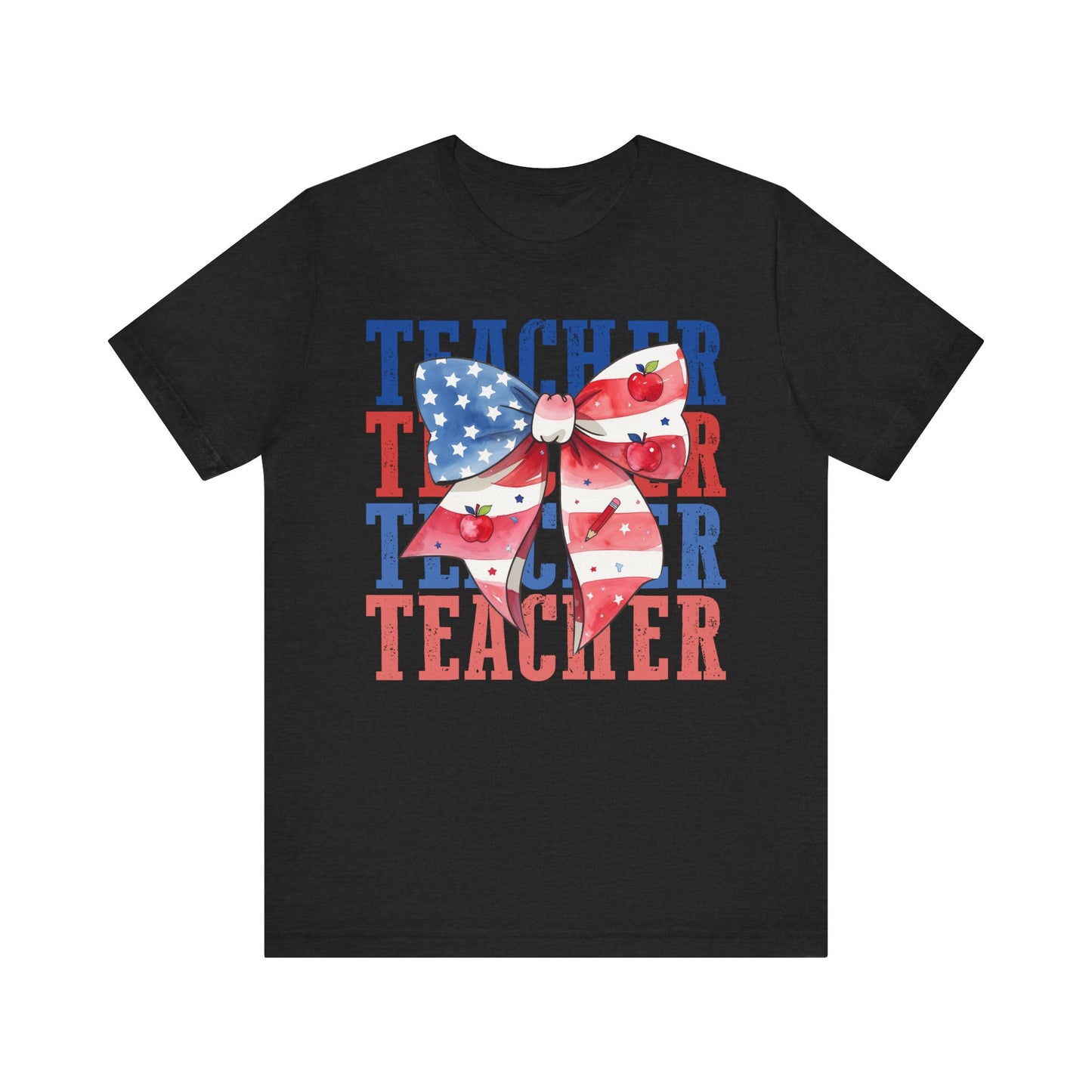 Bow Patriotic Teacher Tee