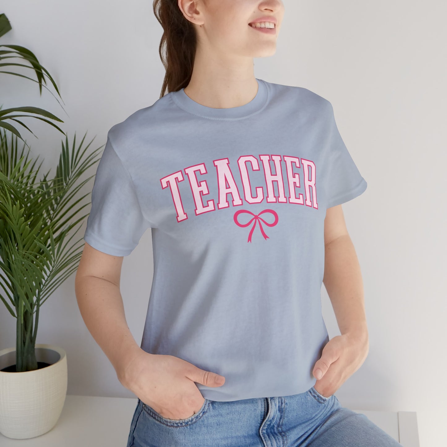 Teacher Varsity Bow Tee