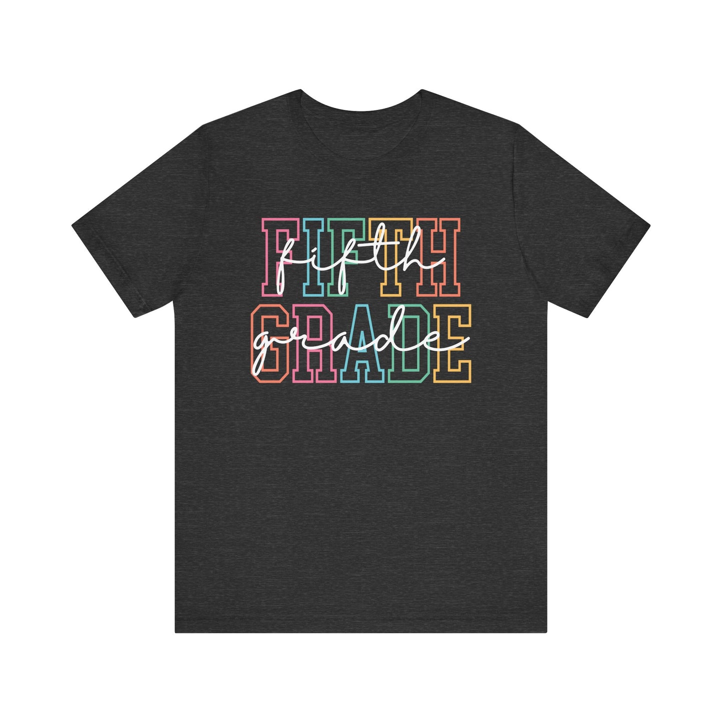 Colorful Fifth Grade Tee