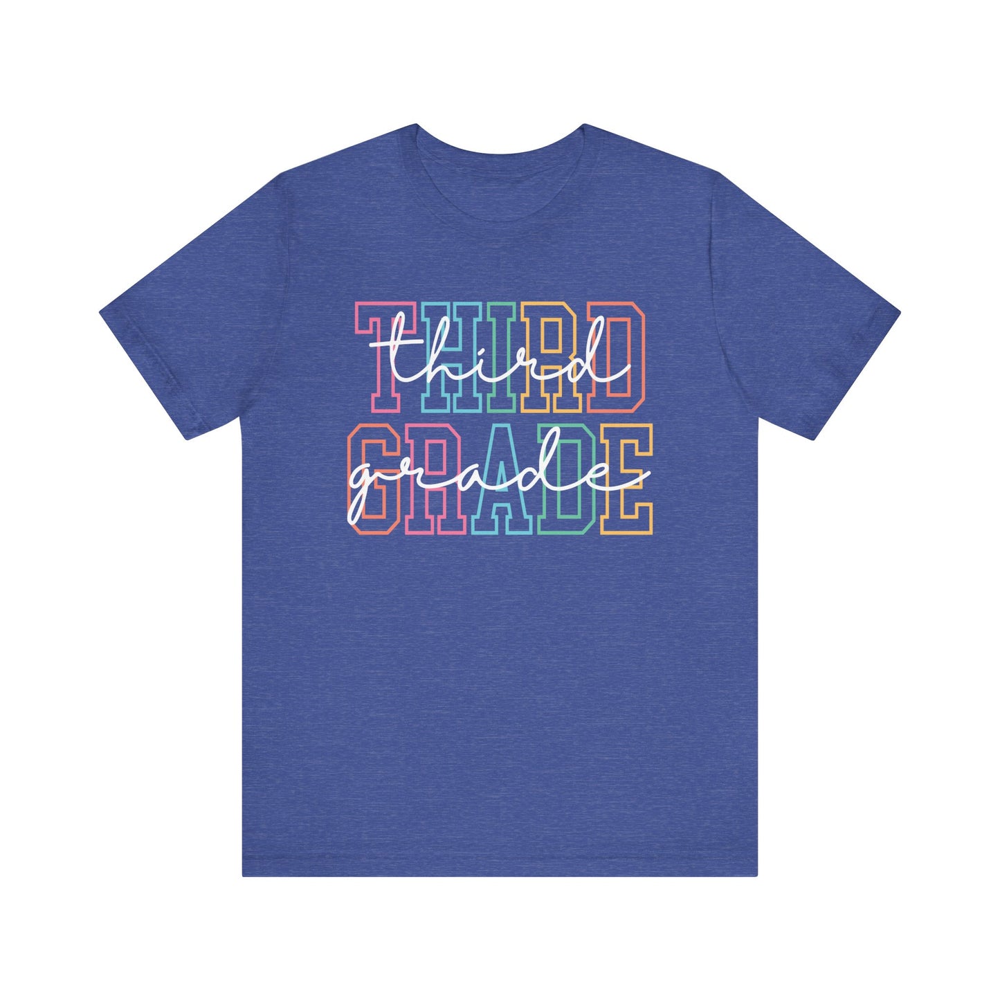 Colorful Third Grade Tee