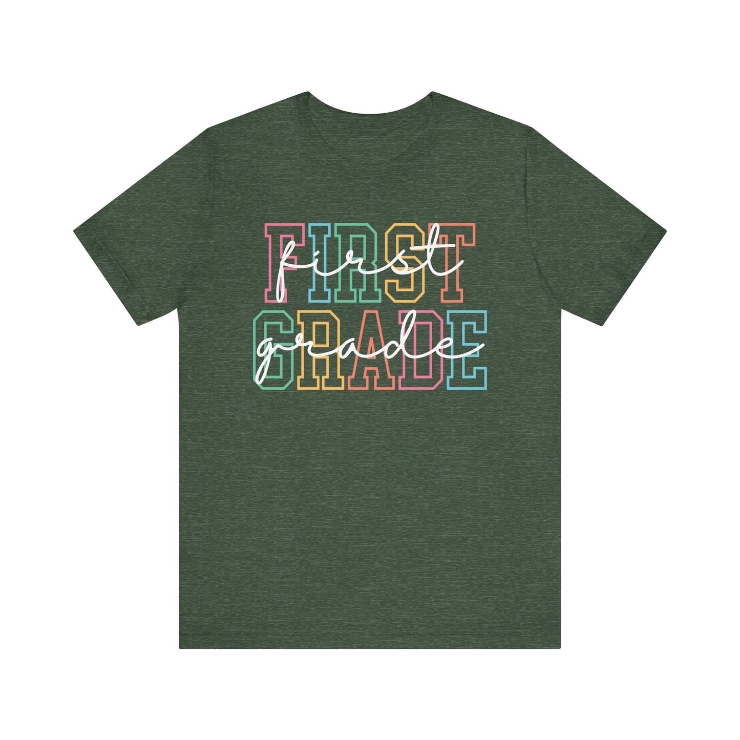 Colorful First Grade Tee