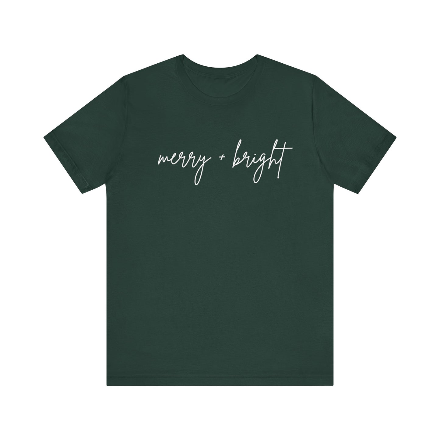 Merry + Bright Cursive Tee