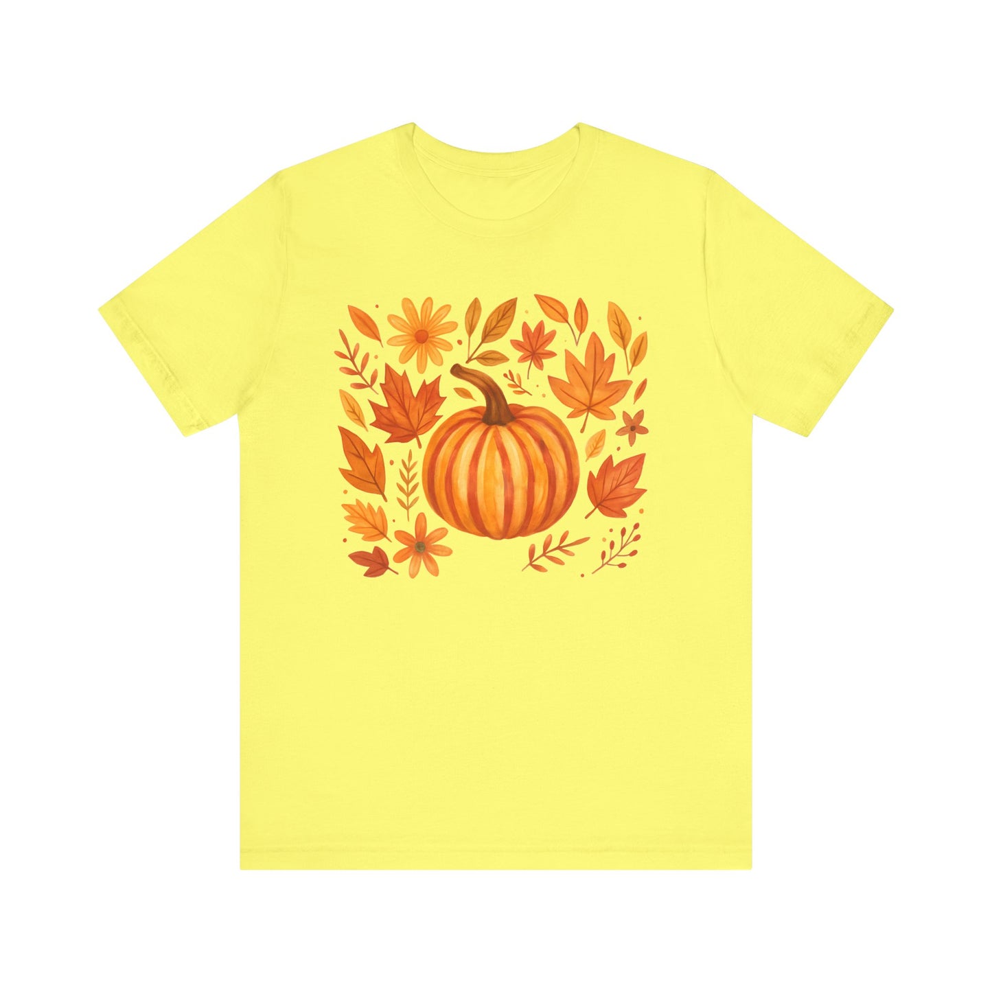 Autumn Pumpkins & Leaves Graphic Tee
