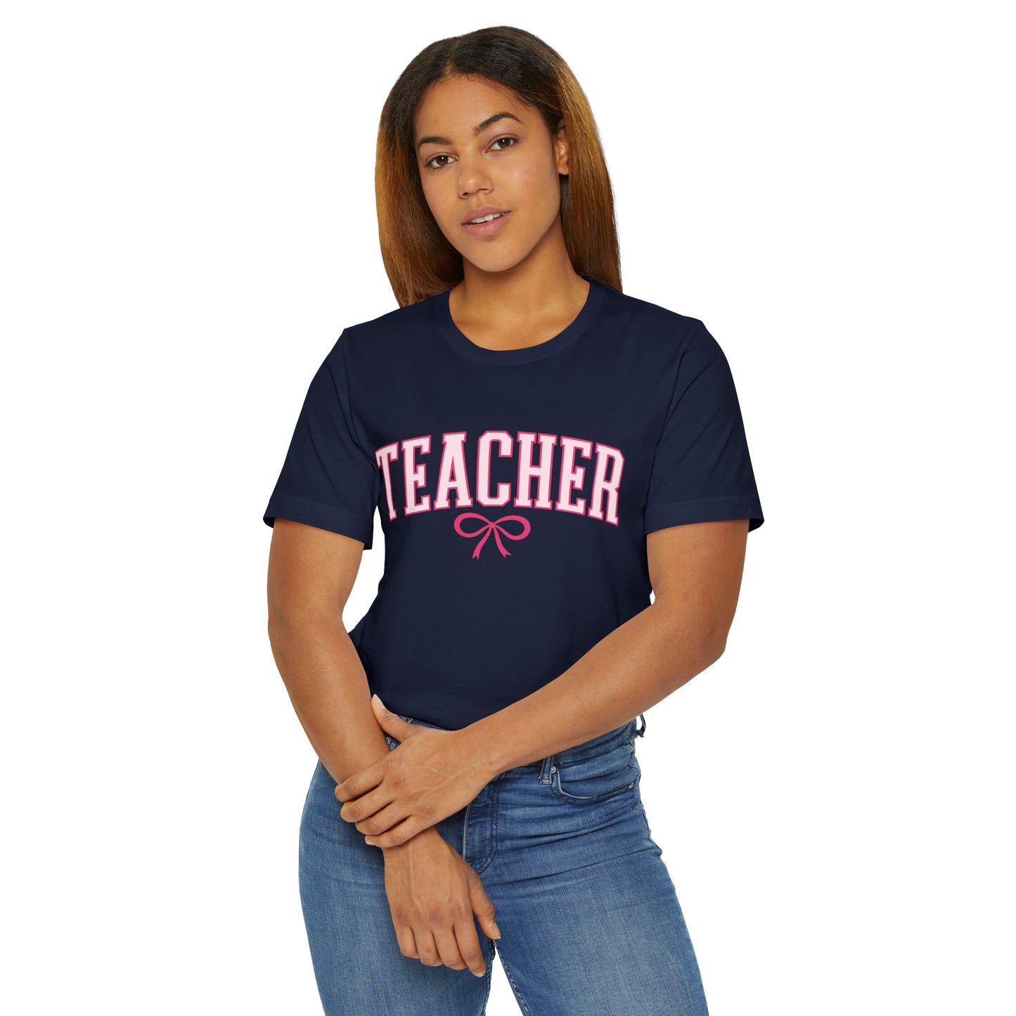 Teacher Varsity Bow Tee