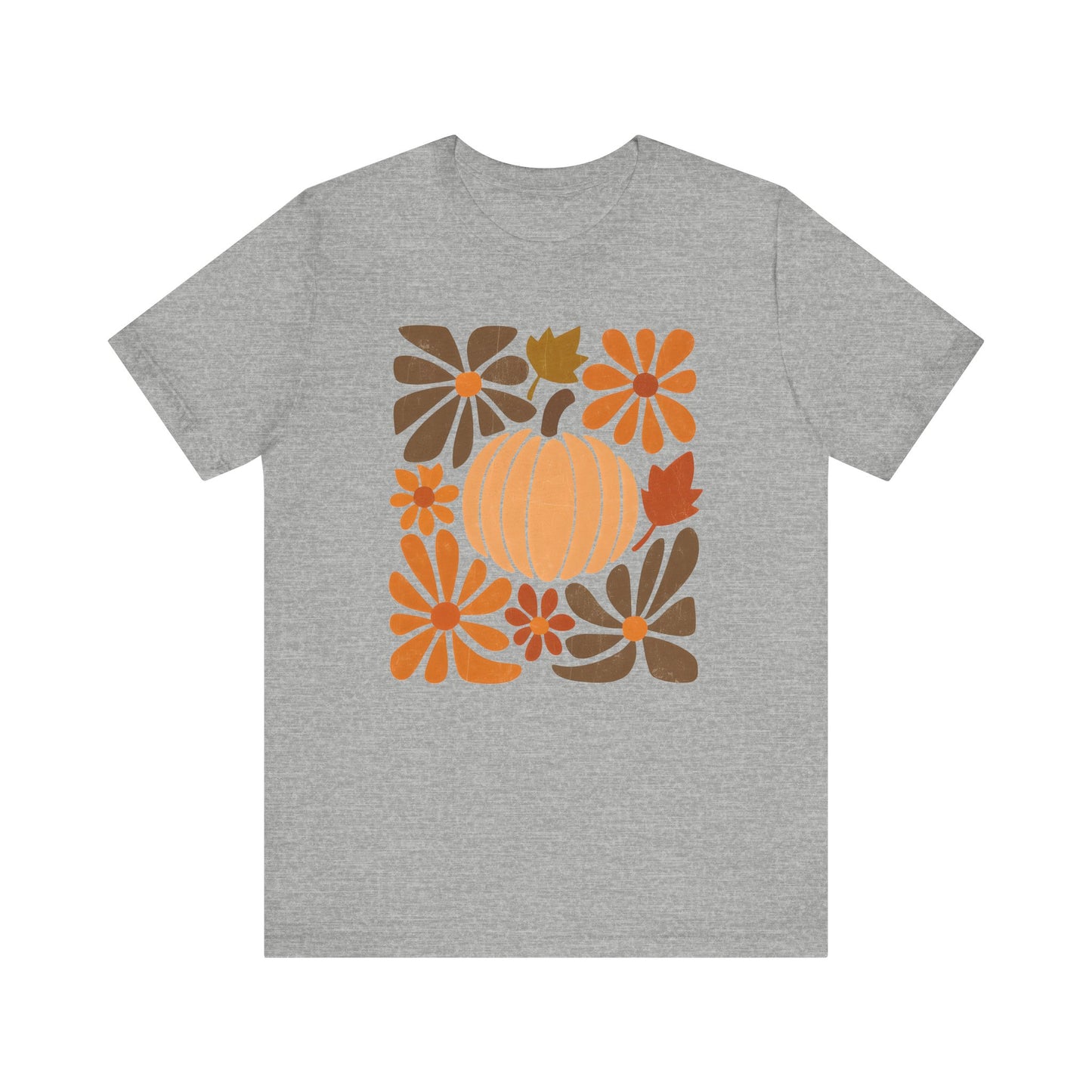 Abstract Pumpkin Fall Tee