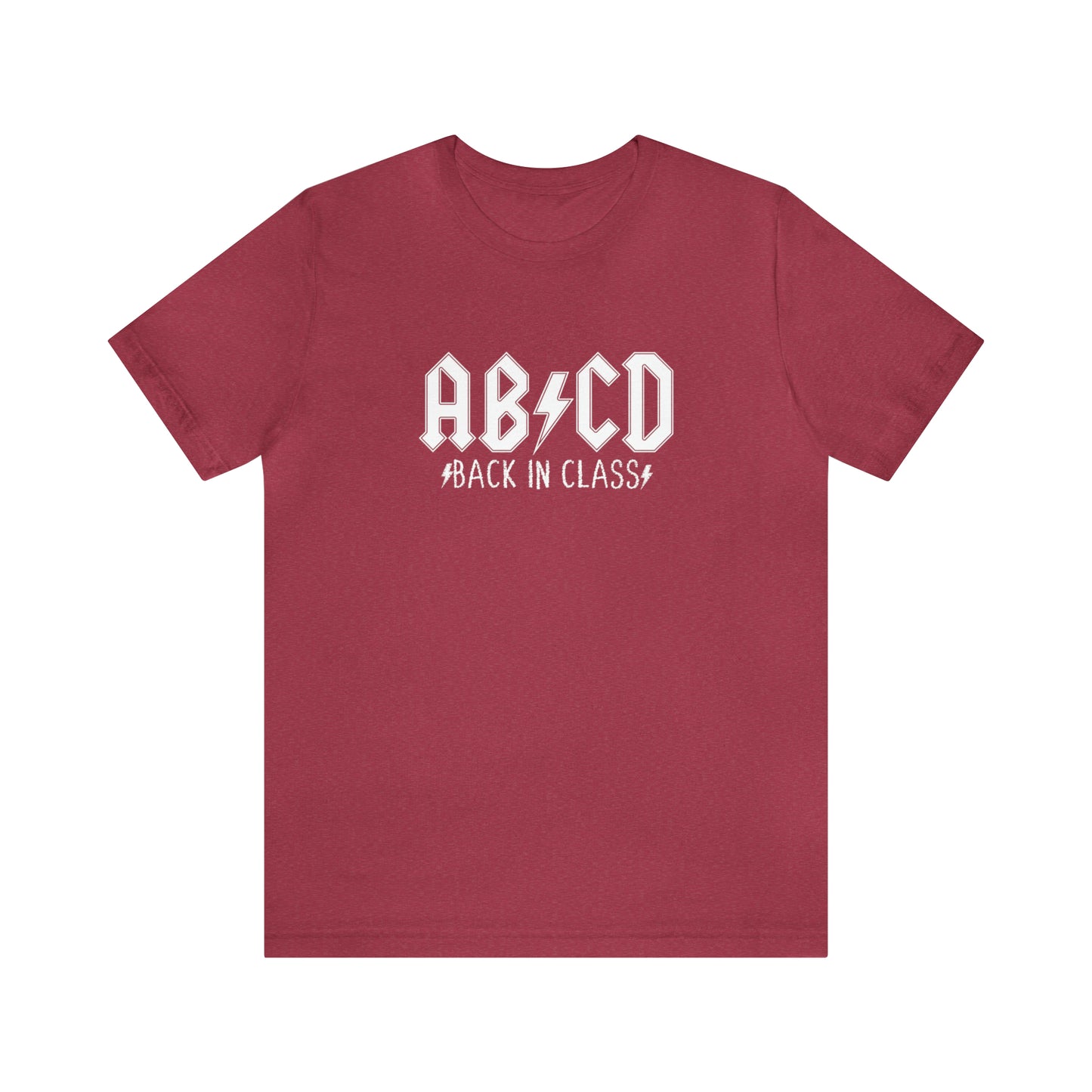 AB/CD Back in Class Unisex Jersey Short Sleeve Tee