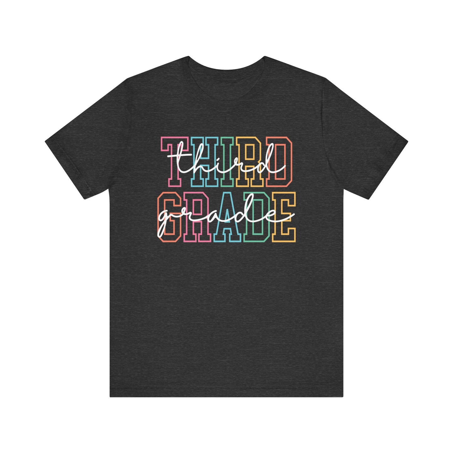 Colorful Third Grade Tee