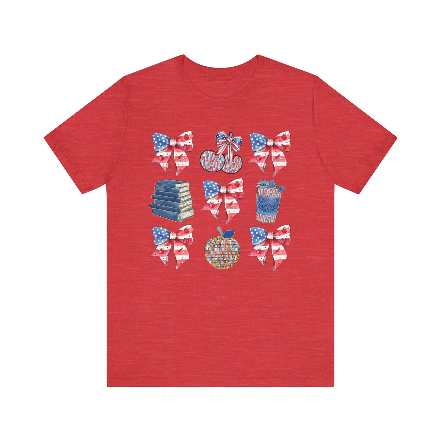 Patriotic Bows & Apples Tee