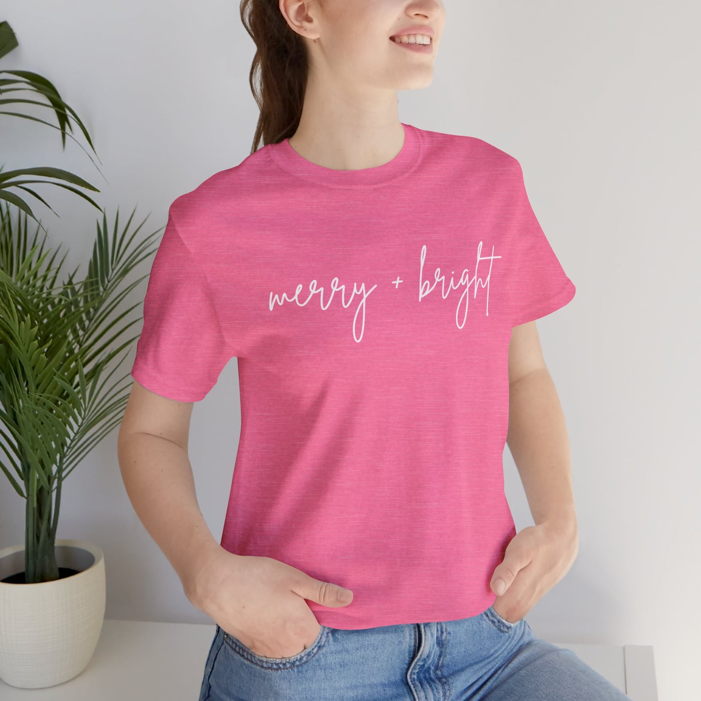 Merry + Bright Cursive Tee