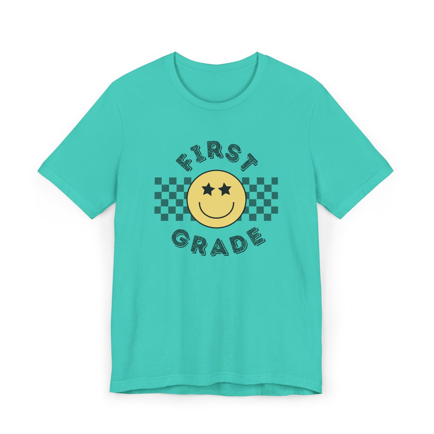 First Grade Star Eyed Smiley Tee