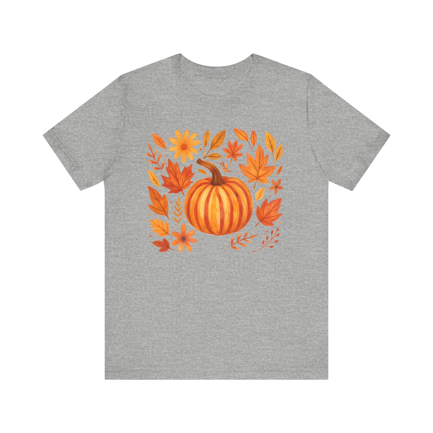 Autumn Pumpkins & Leaves Graphic Tee
