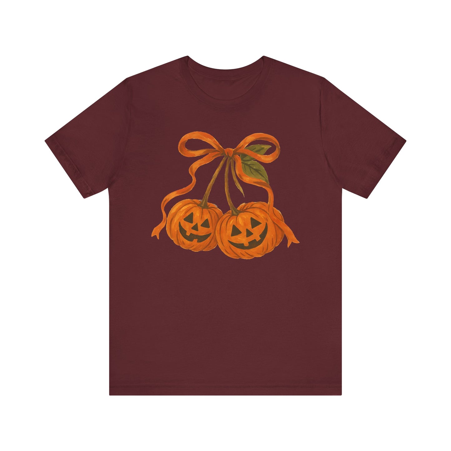 Halloween Pumpkin Friends Bow Tee