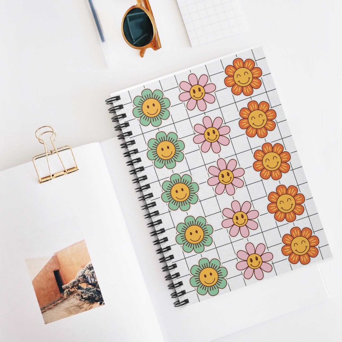 Retro Flowers Notebook
