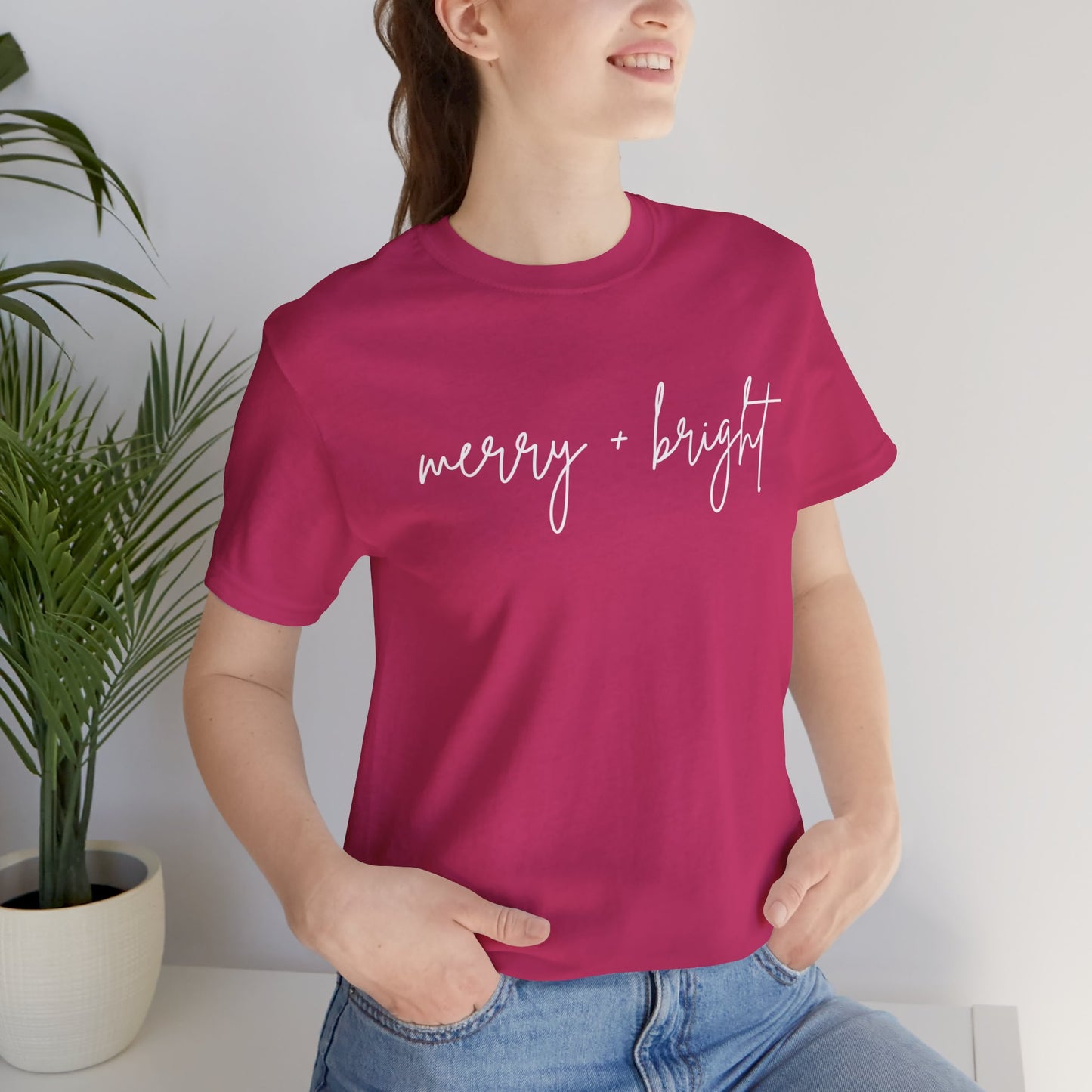 Merry + Bright Cursive Tee