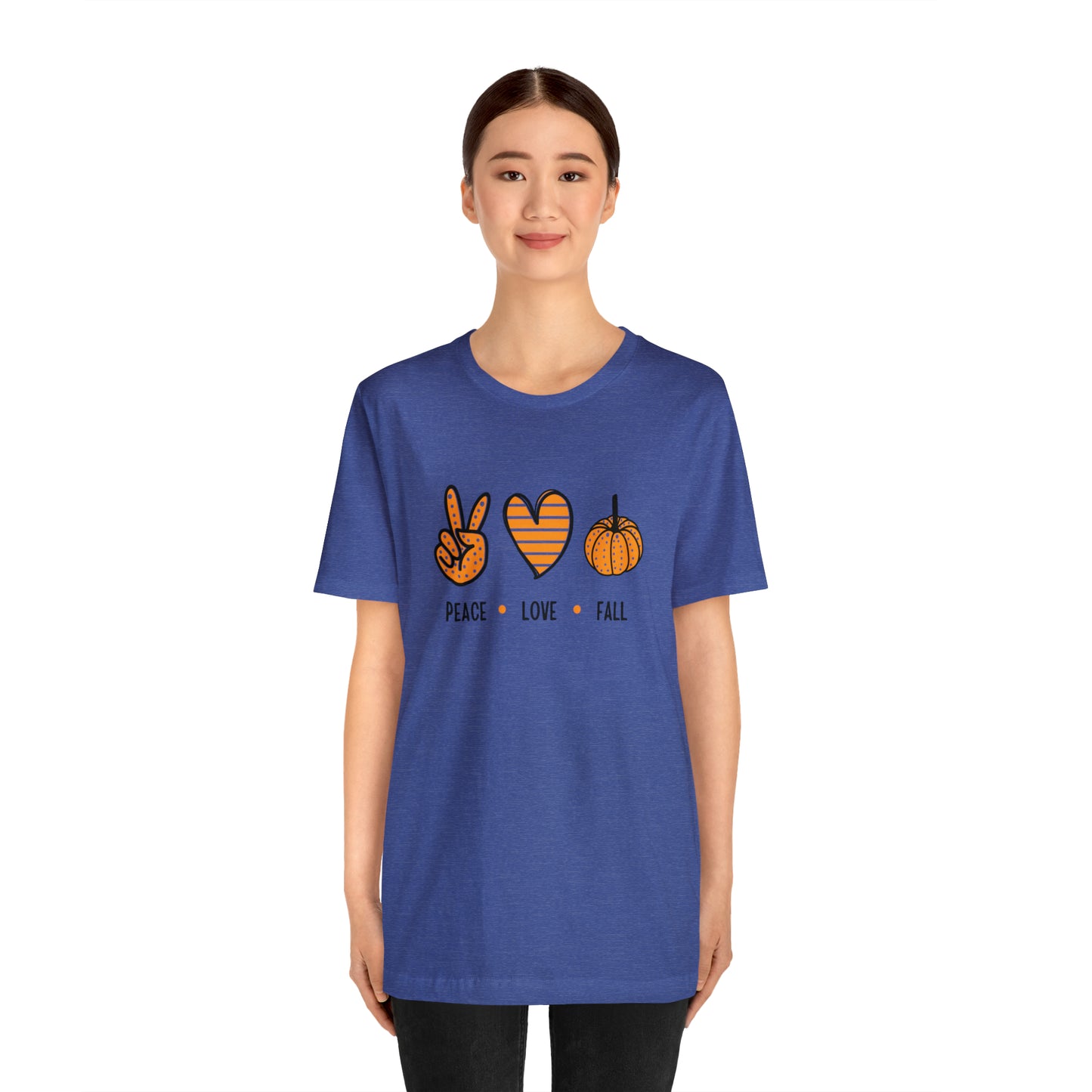 Peace Love Fall Unisex Jersey Short Sleeve Tee
