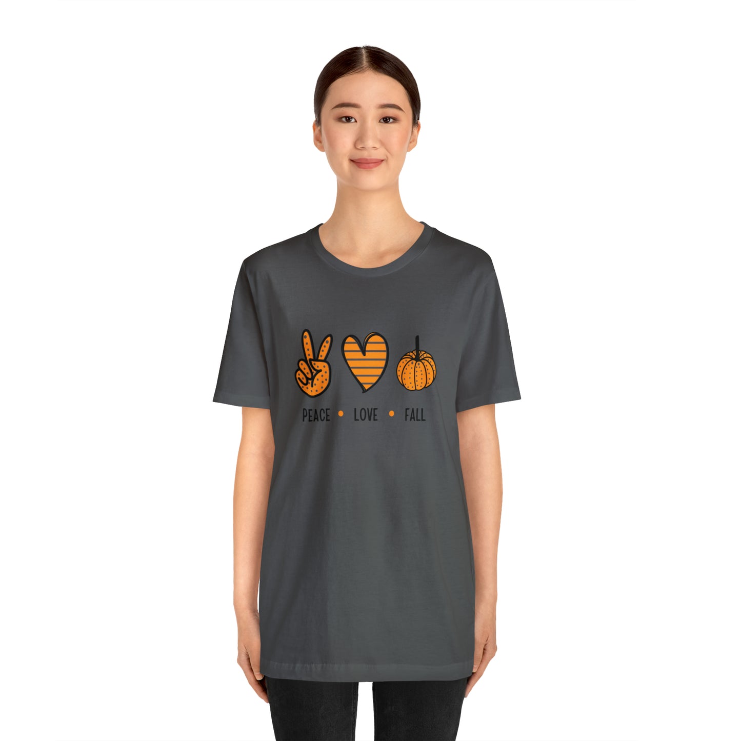 Peace Love Fall Unisex Jersey Short Sleeve Tee