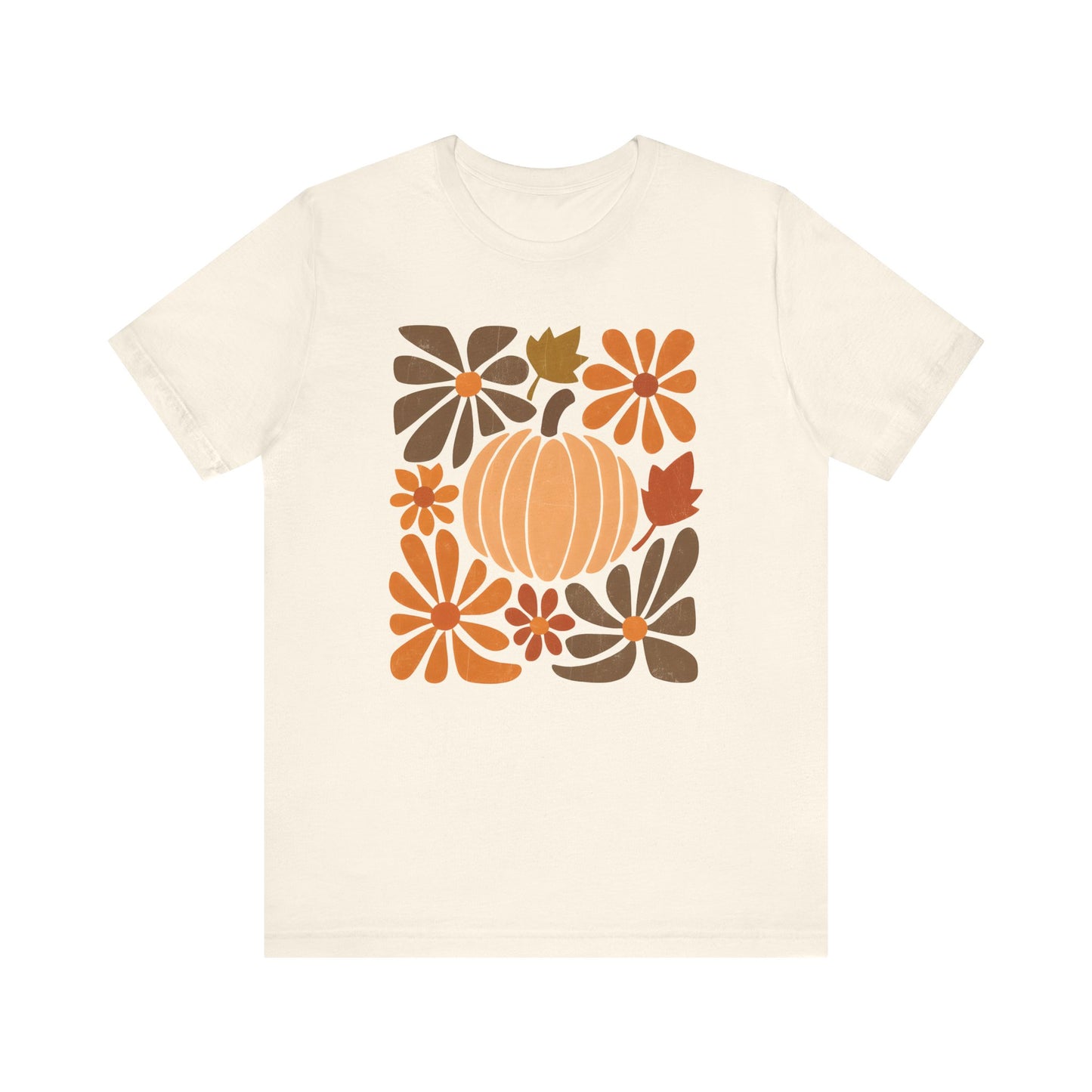 Abstract Pumpkin Fall Tee
