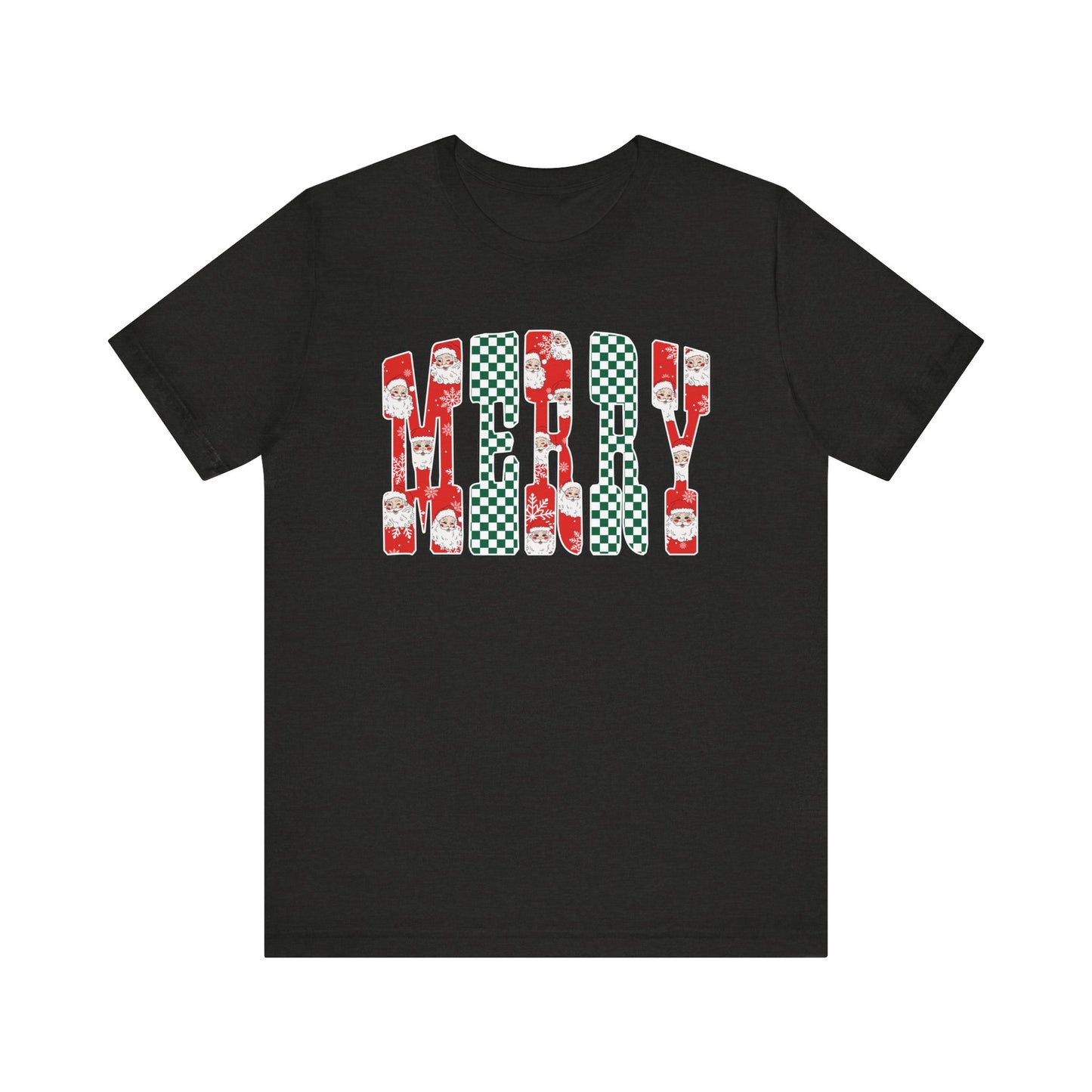 Merry Graphic Letters Holiday Tee