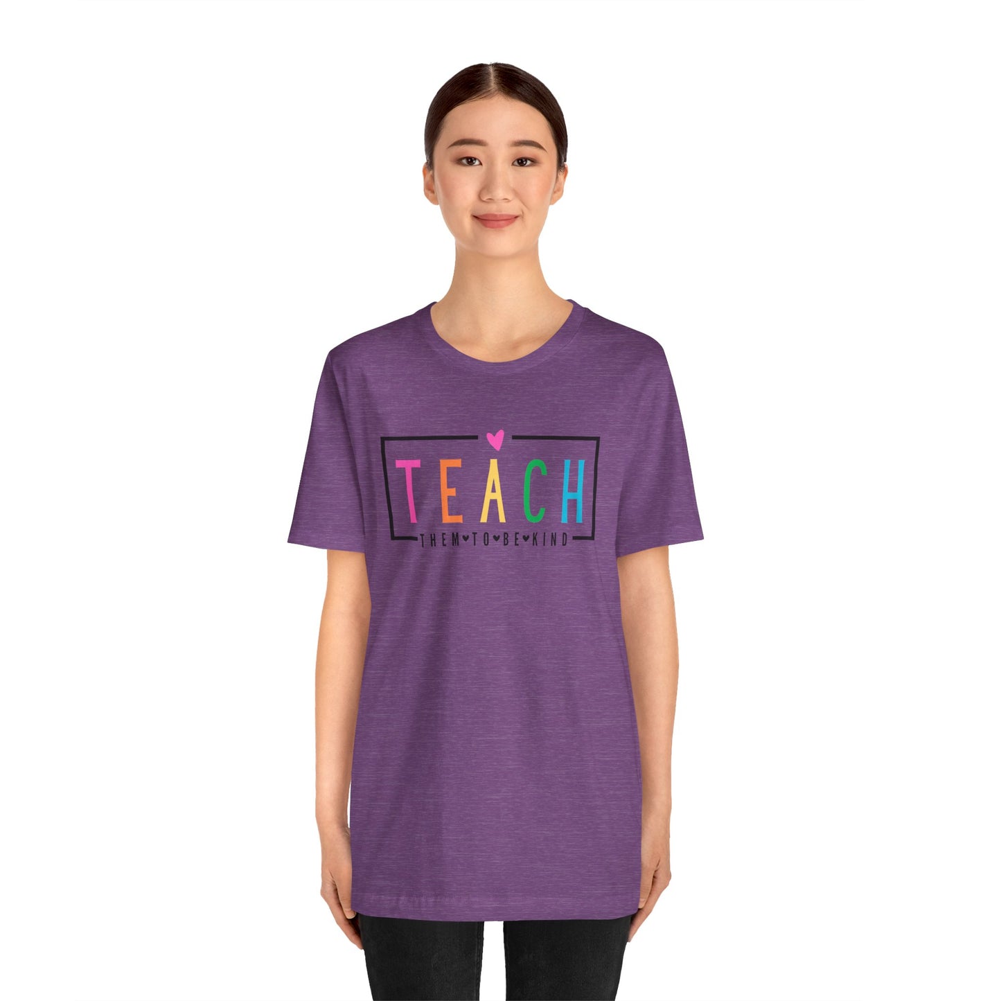 Teach Them To Be Kind Unisex Jersey Short Sleeve Tee