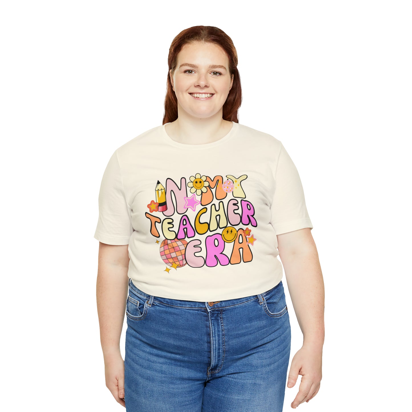 In My Teacher Era Retro Unisex Jersey Short Sleeve Tee