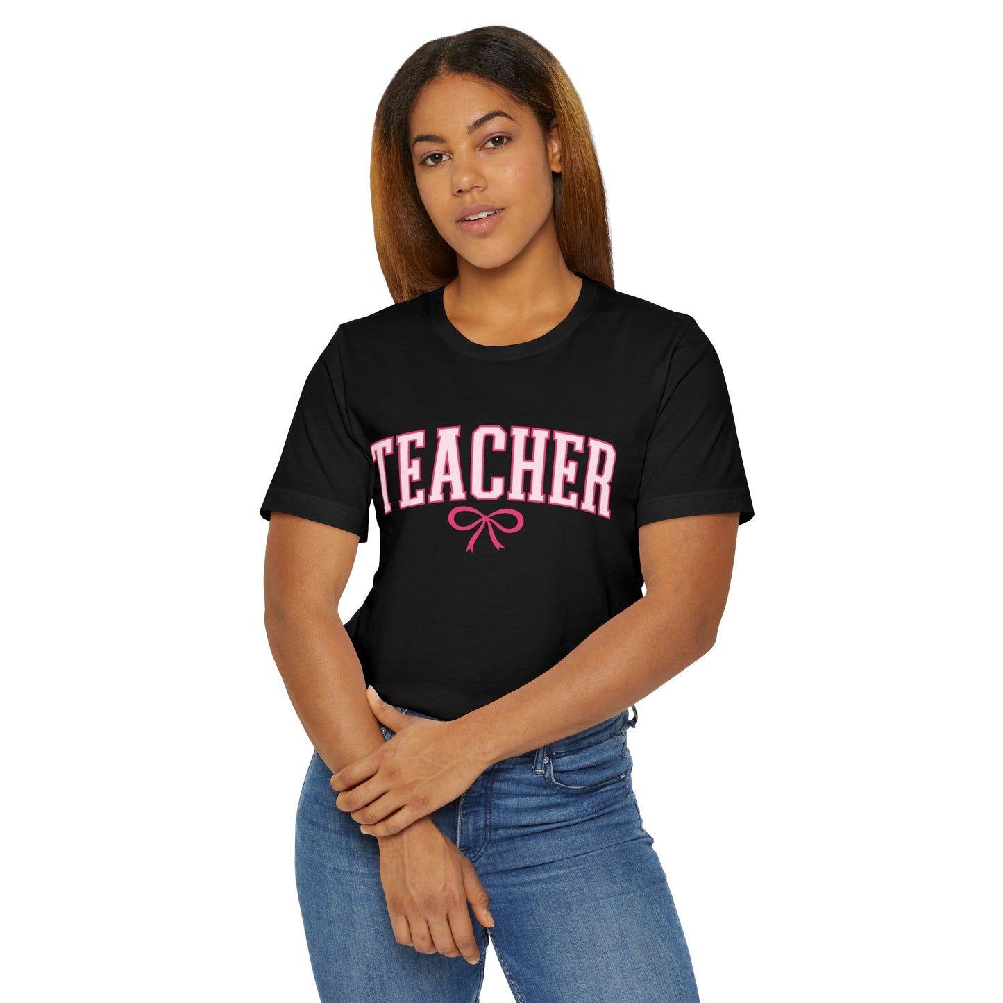 Teacher Varsity Bow Tee