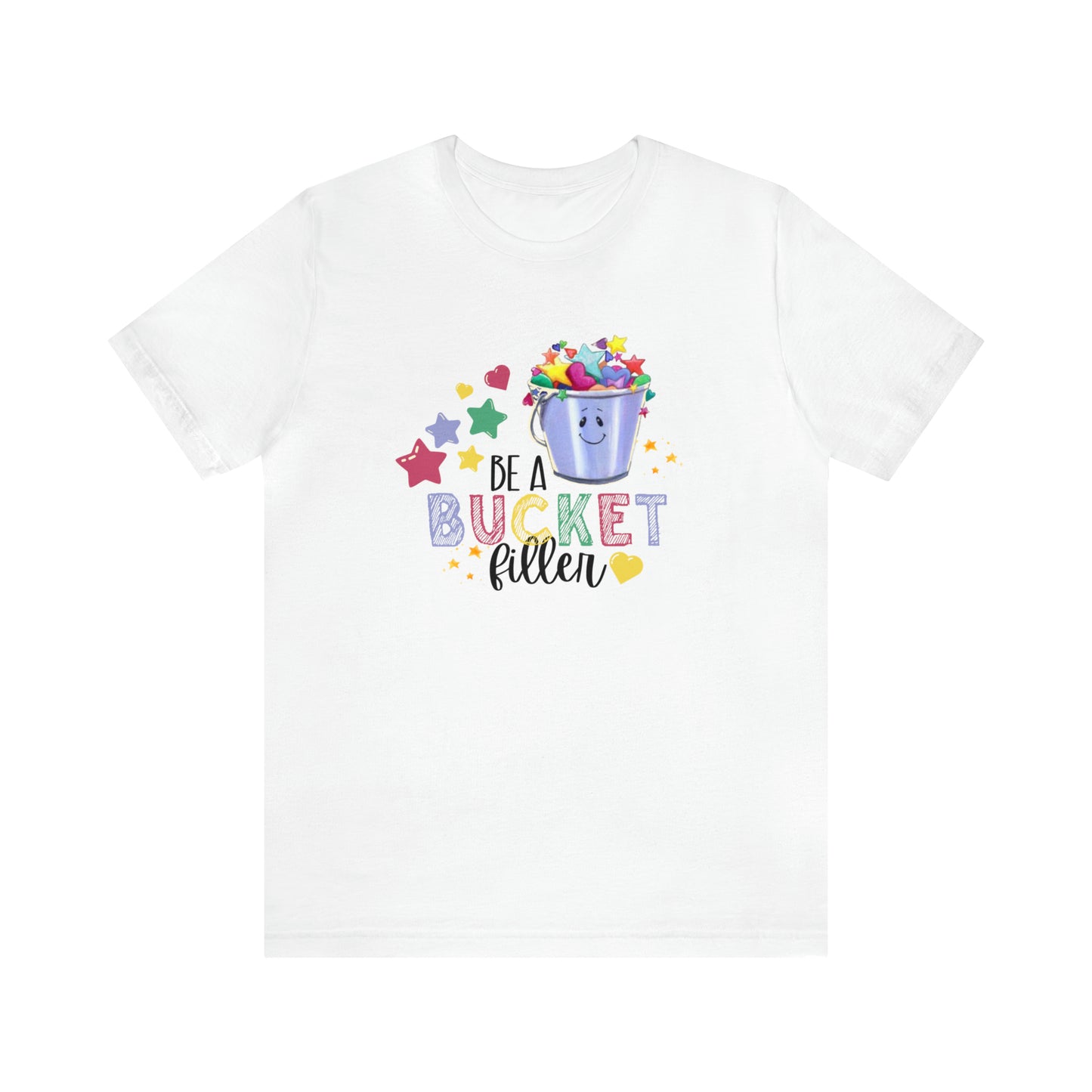 Bucket Filler Black Font Unisex Jersey Short Sleeve Tee