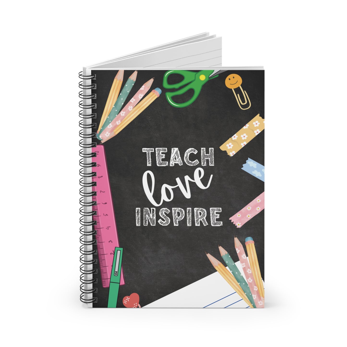 Teach Love Inspire Chalkboard Notebook