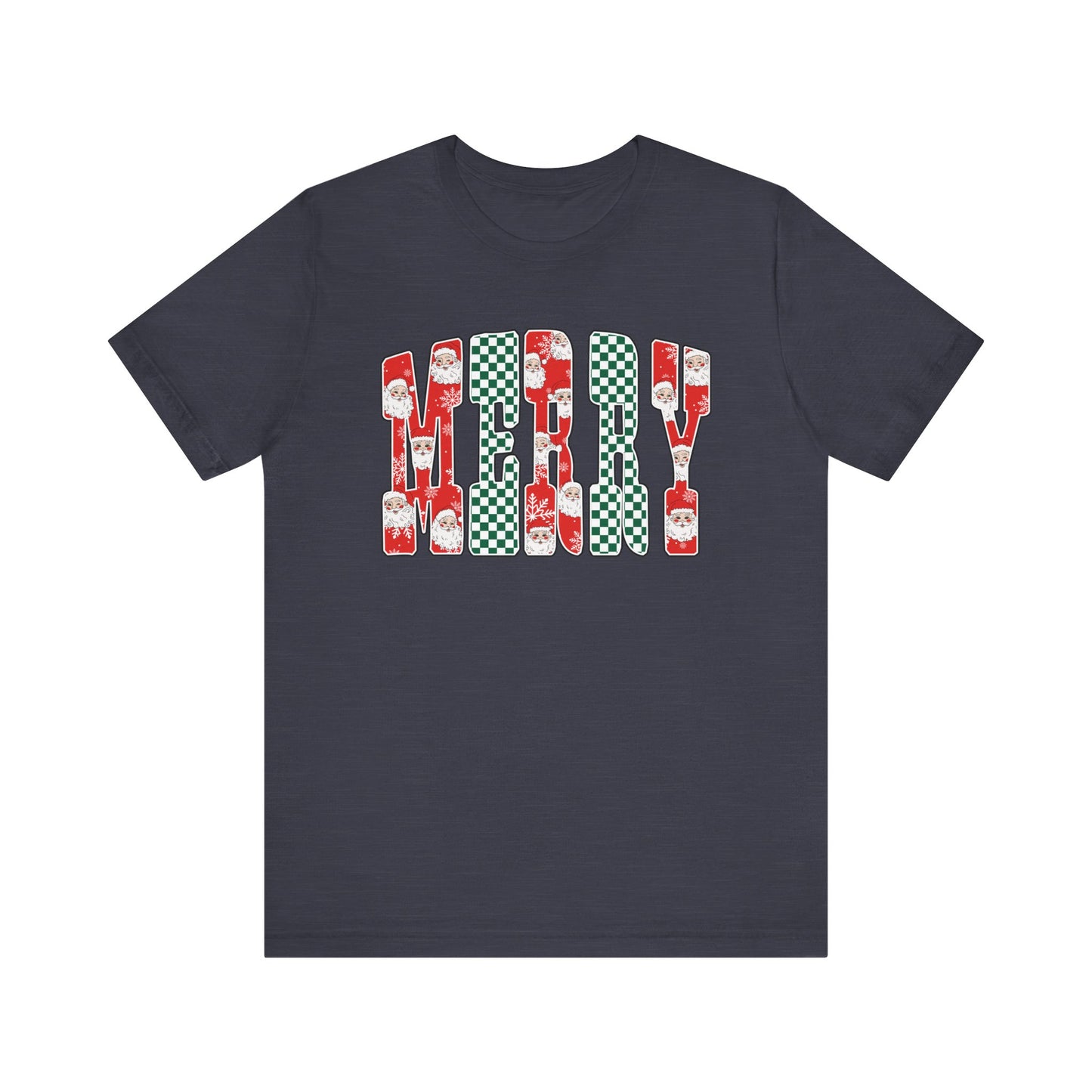 Merry Graphic Letters Holiday Tee