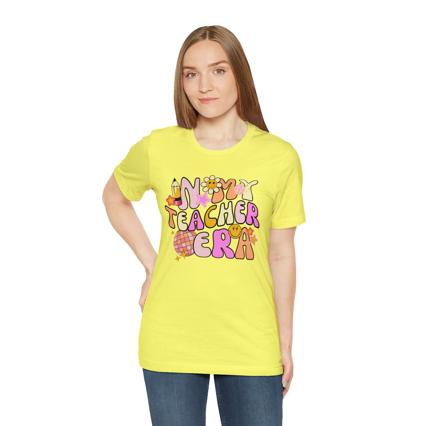 In My Teacher Era Retro Unisex Jersey Short Sleeve Tee
